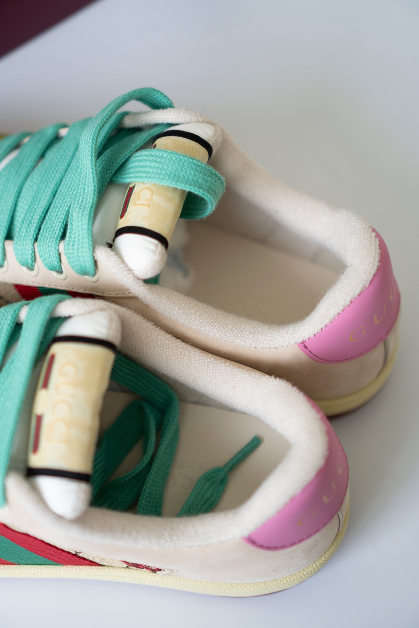 Screener GG Sneaker (Size 40) – Multicolor Canvas & Crystal Edition