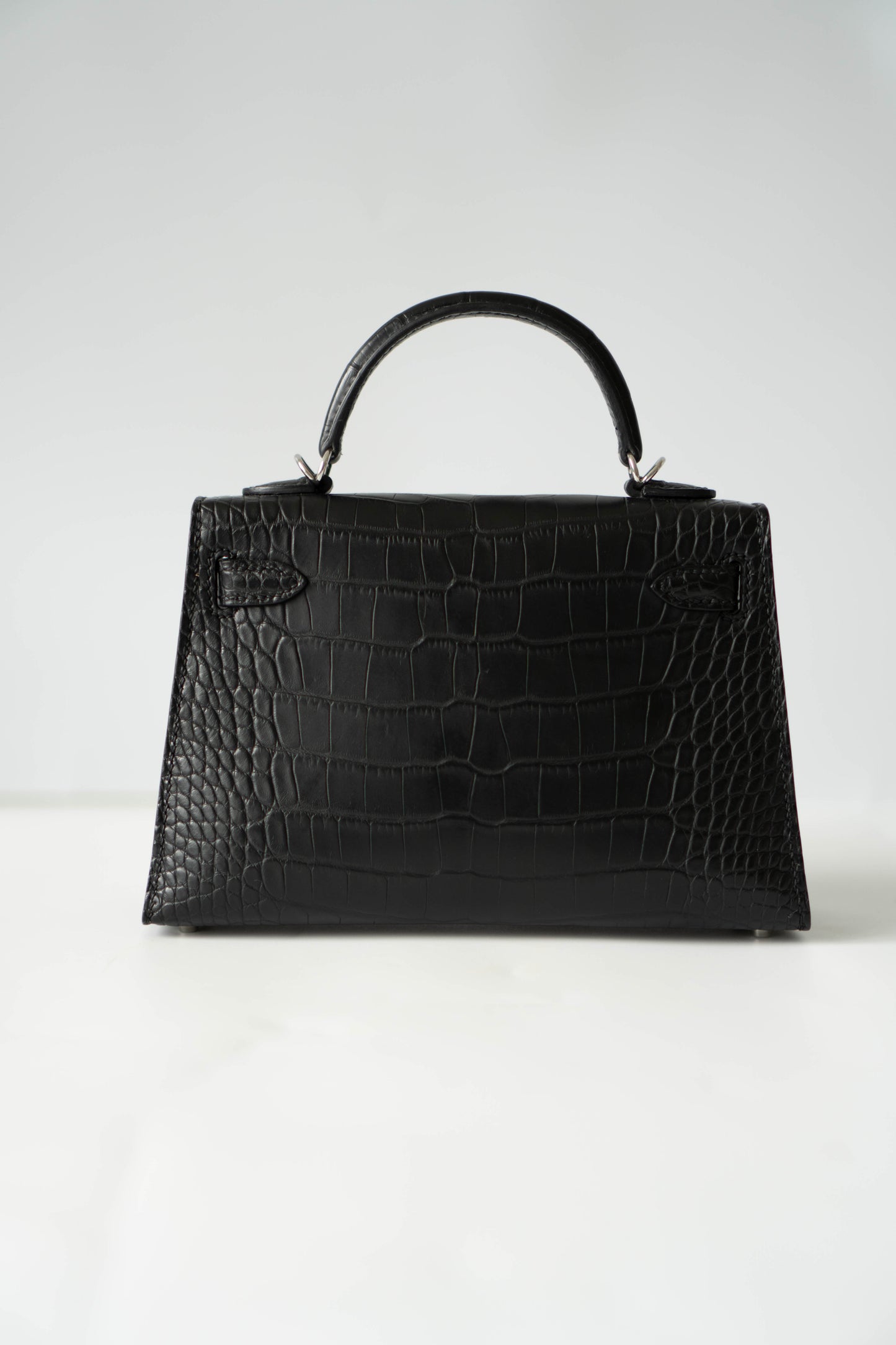 Mini KL II in Black Alligator leather with Palladium Hardware