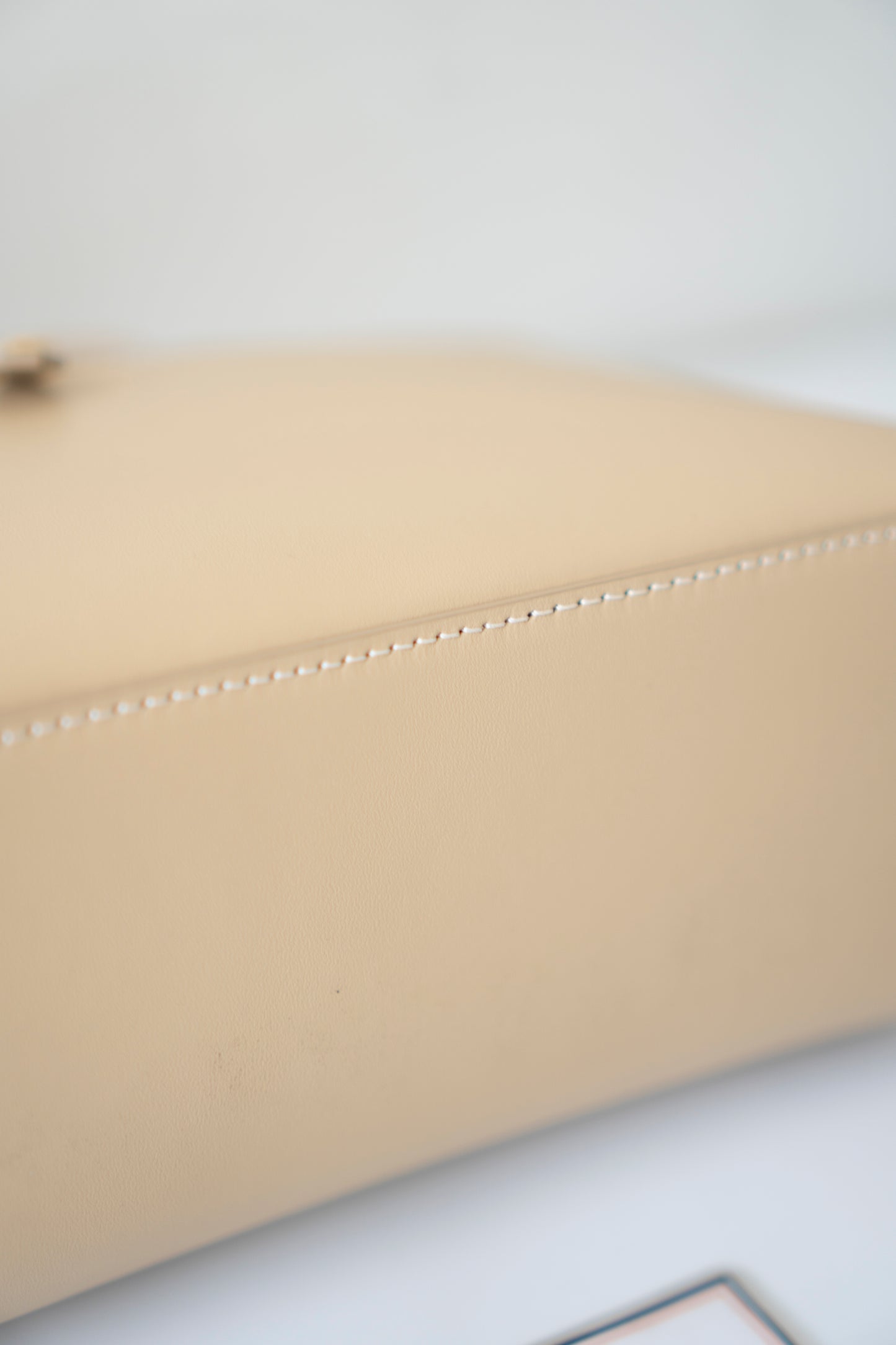 Extra Bag L27 – Light Mastic Smooth Calfskin with Gold Hardware