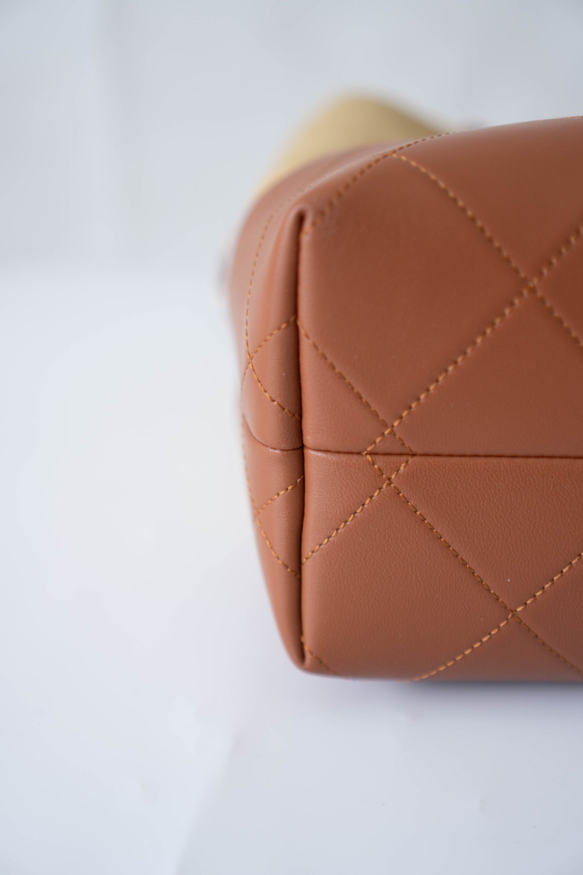 CC Large Hobo Bag – Beige Suede & Brown Calfskin