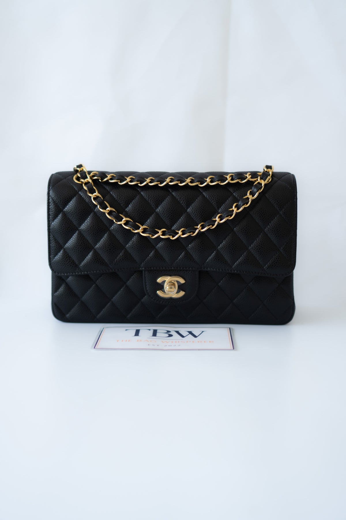 Classic Flap Bag – Medium Black Caviar with Gold Hardware