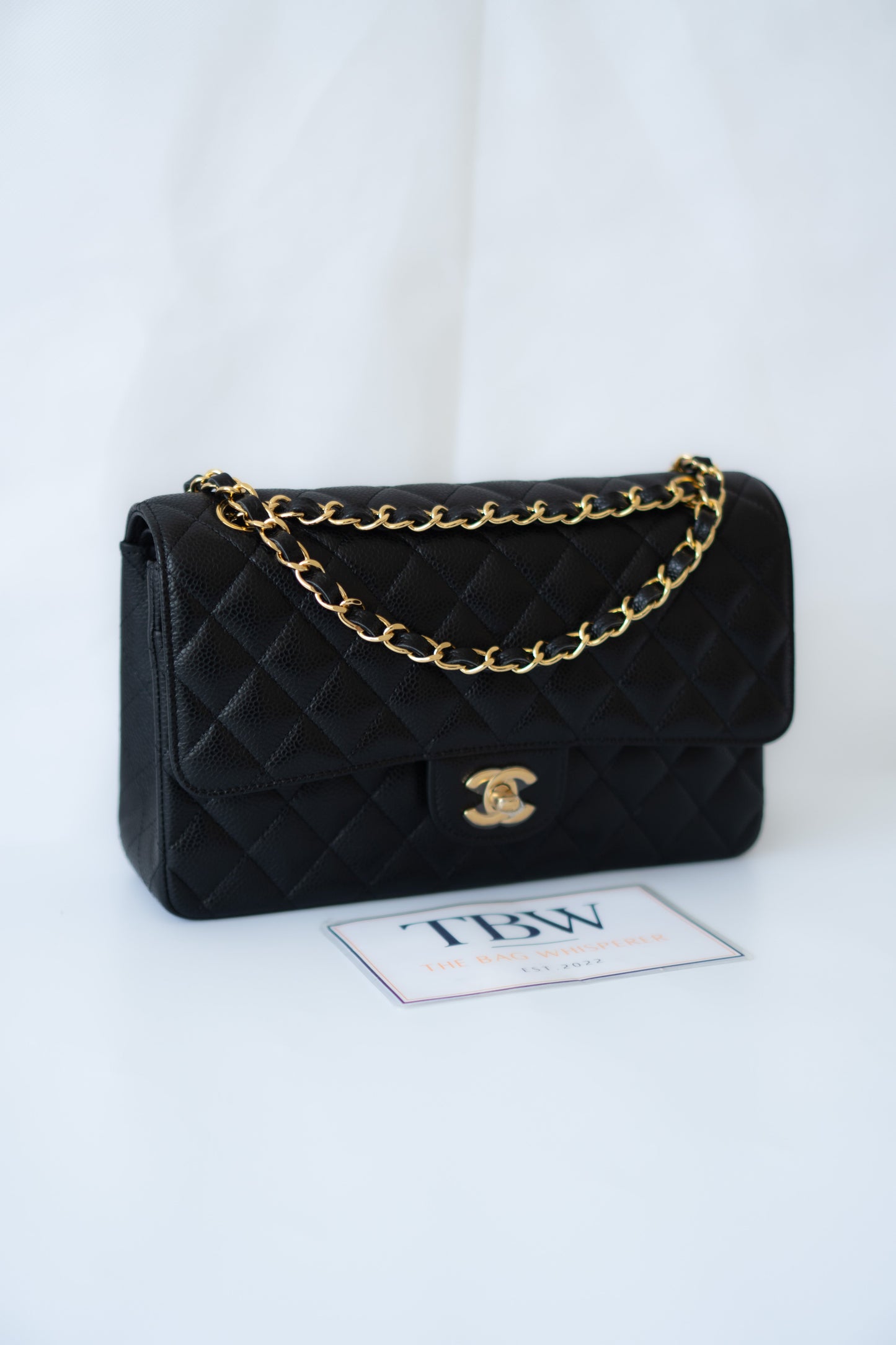 Classic Flap Bag – Medium Black Caviar with Gold Hardware