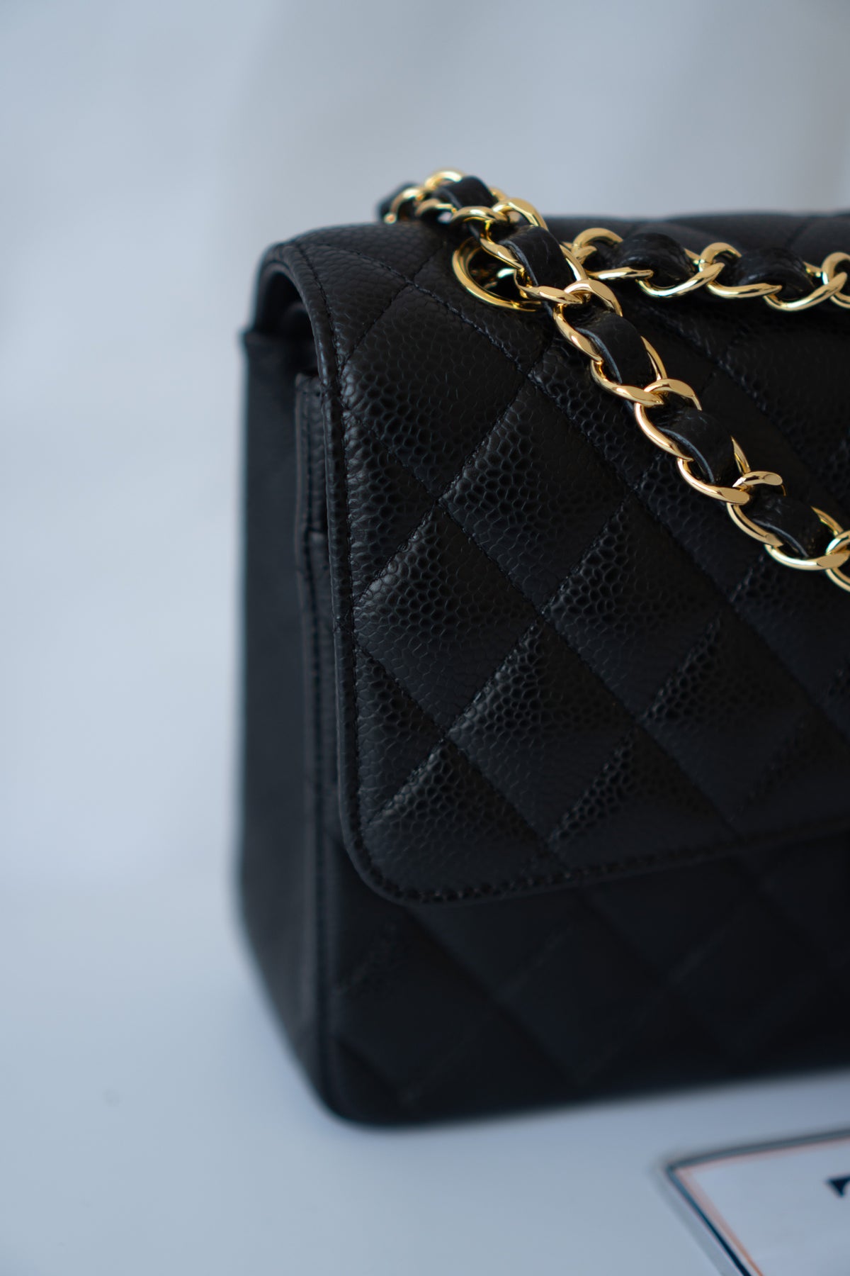 Classic Flap Bag – Medium Black Caviar with Gold Hardware