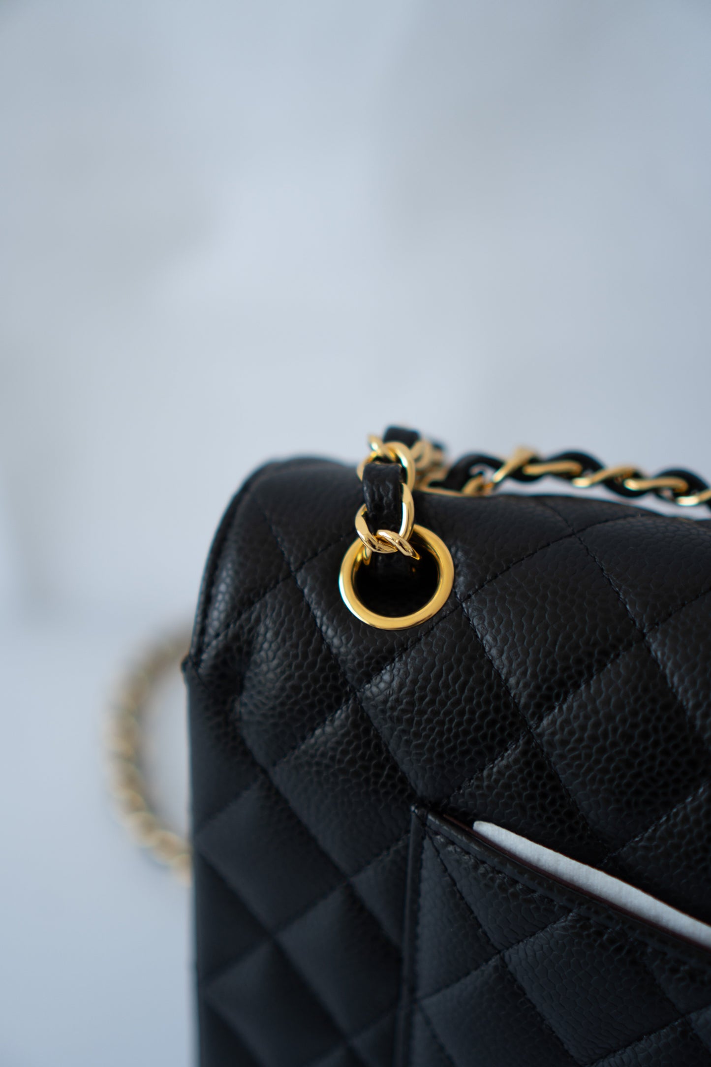 Classic Flap Bag – Medium Black Caviar with Gold Hardware