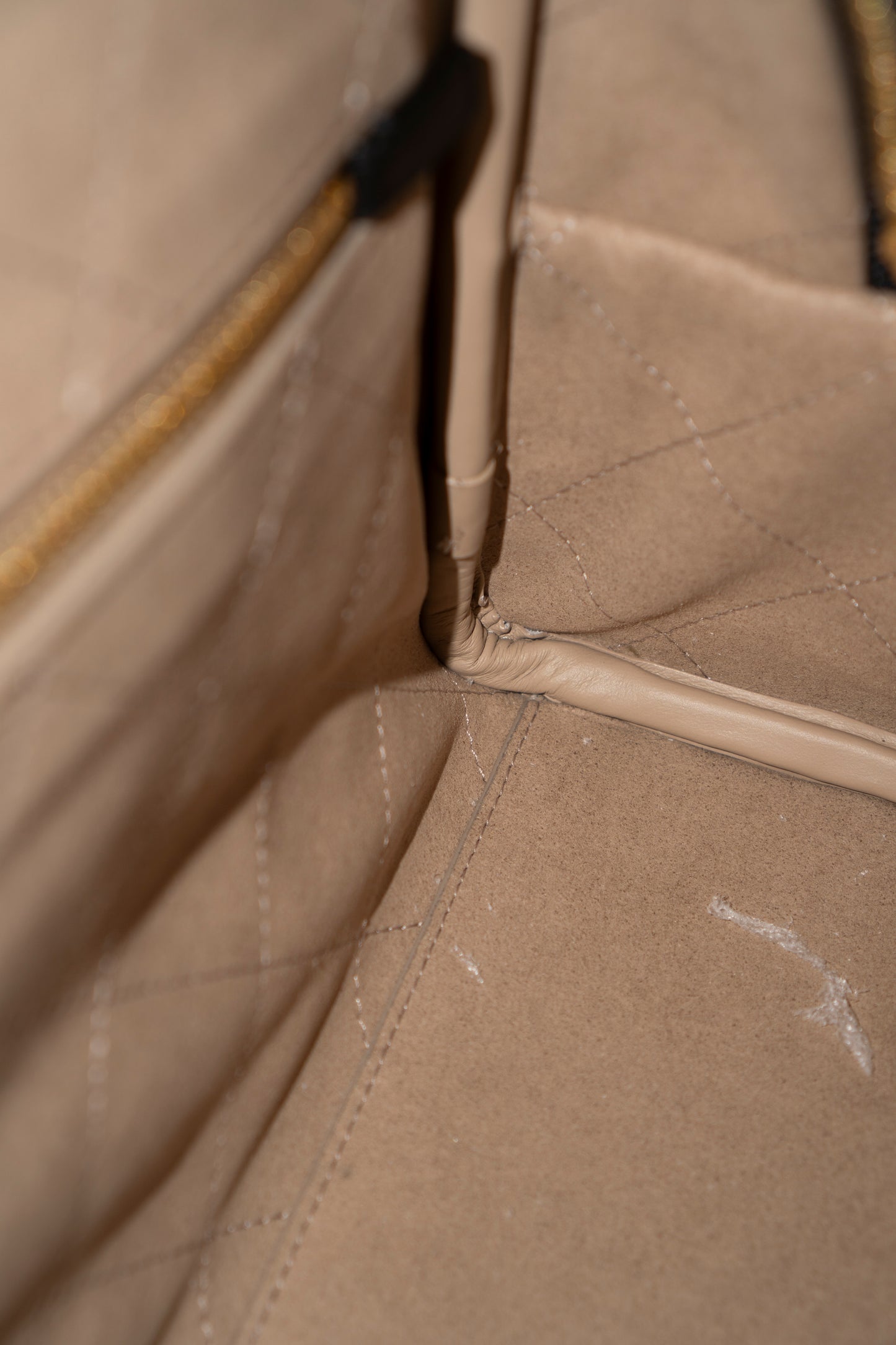 Large Bowling Bag 26S – Black Calfskin with Gold Hardware