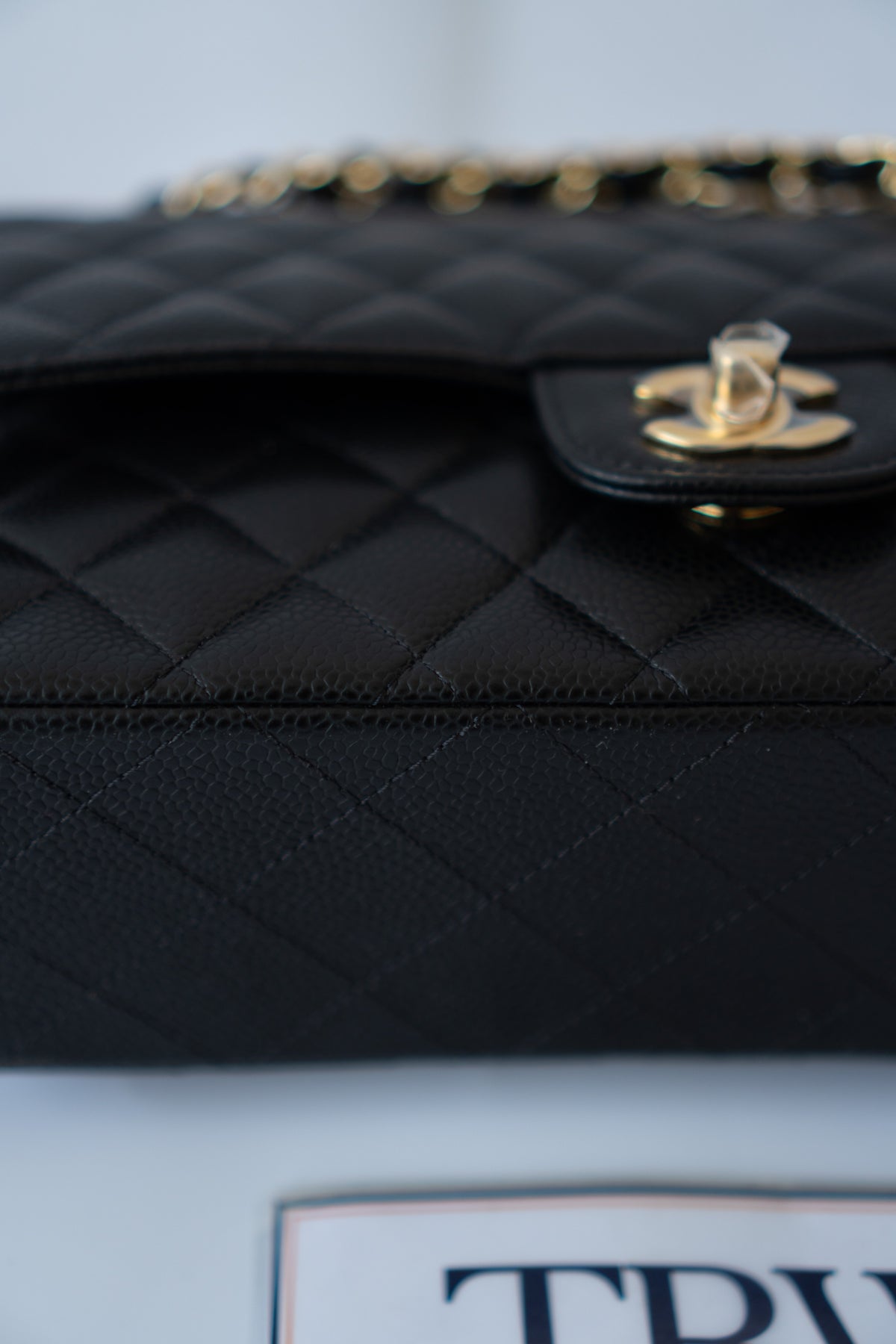 Classic Flap Bag – Medium Black Caviar with Gold Hardware