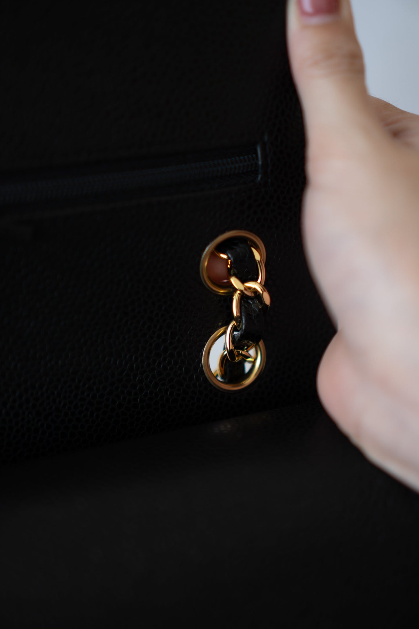 Classic Flap Bag – Medium Black Caviar with Gold Hardware