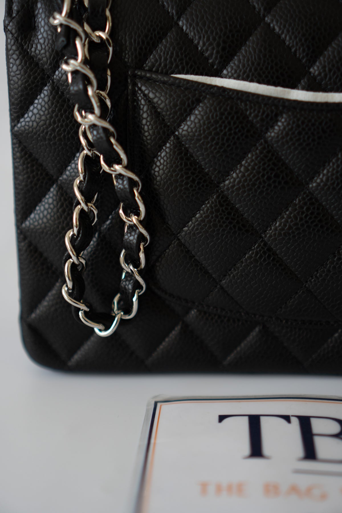 Classic Flap Bag – Medium Black Caviar with Silver Hardware