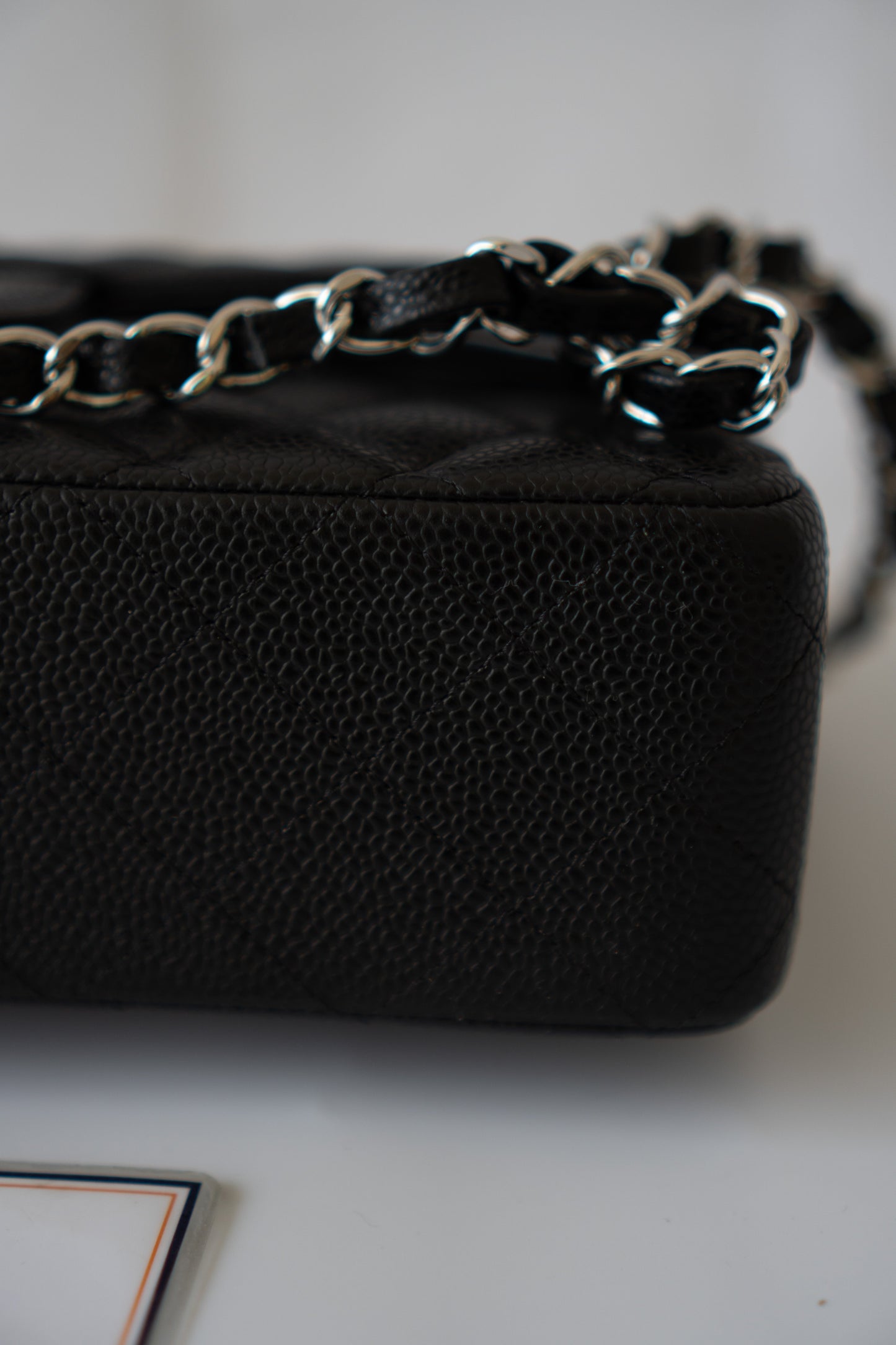 Classic Flap Bag – Medium Black Caviar with Silver Hardware