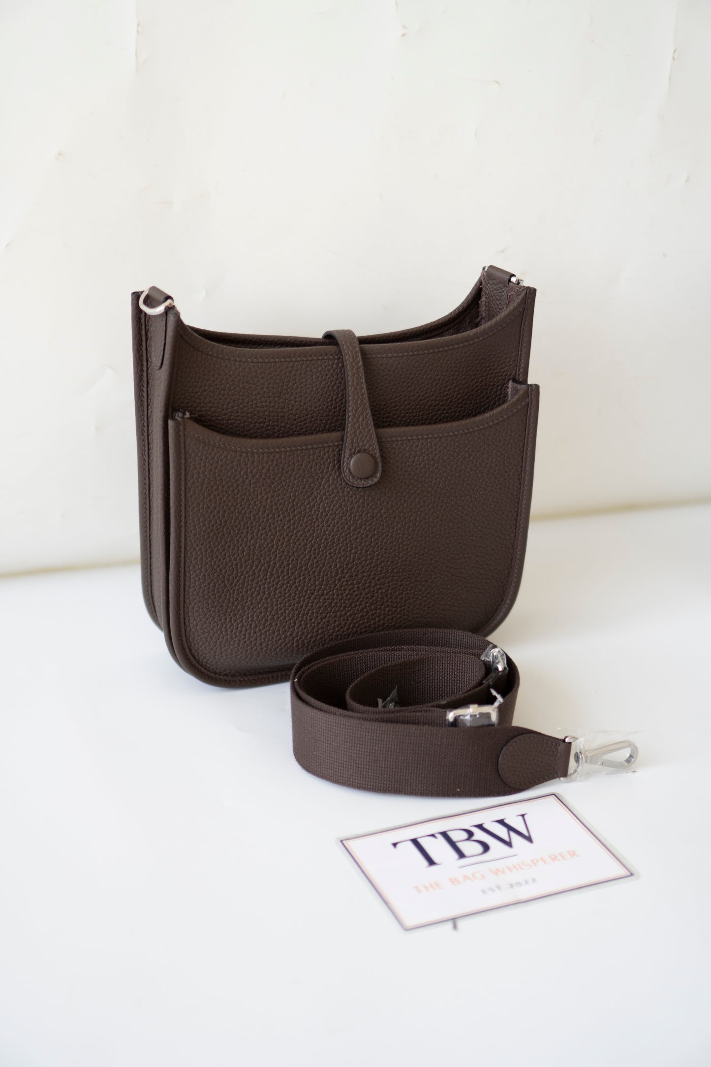 Evelyne 23 – Ebene Clemence Leather with Palladium Hardware