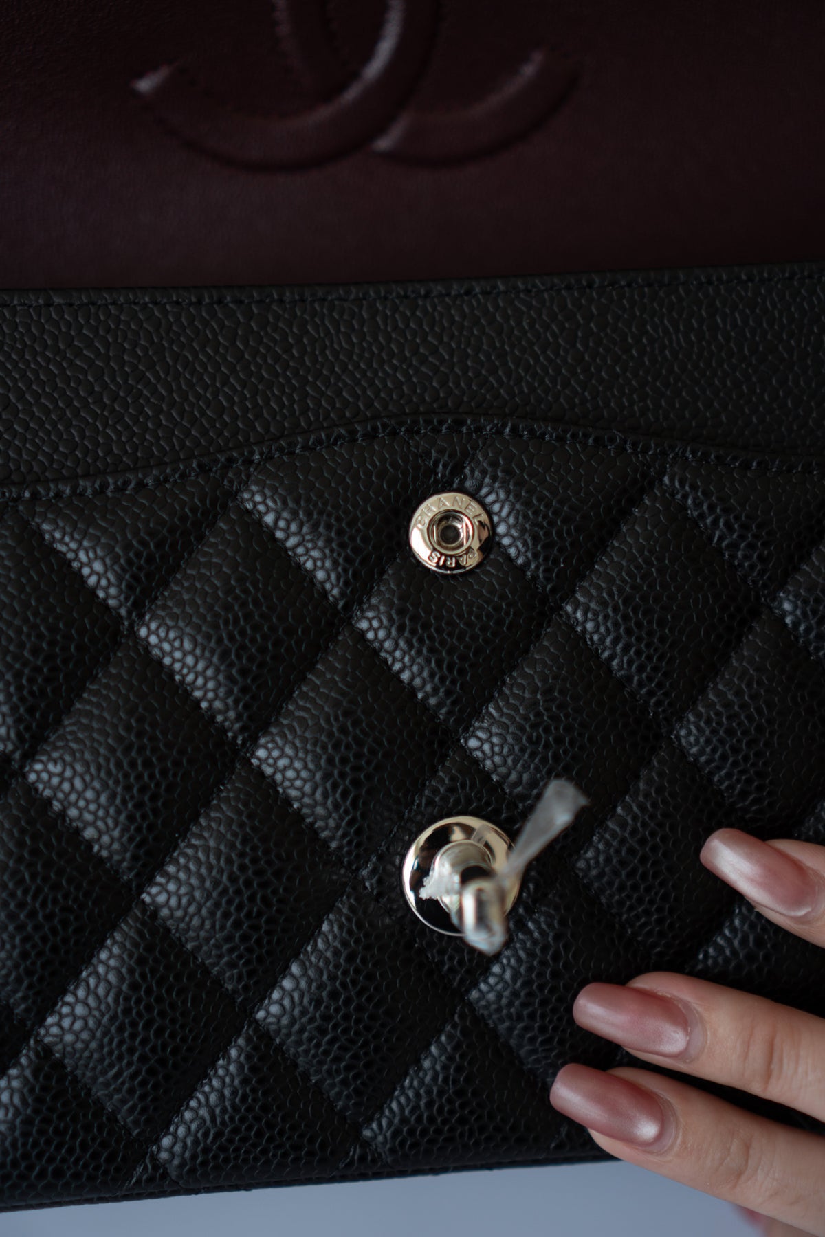 Classic Flap Bag – Medium Black Caviar with Silver Hardware