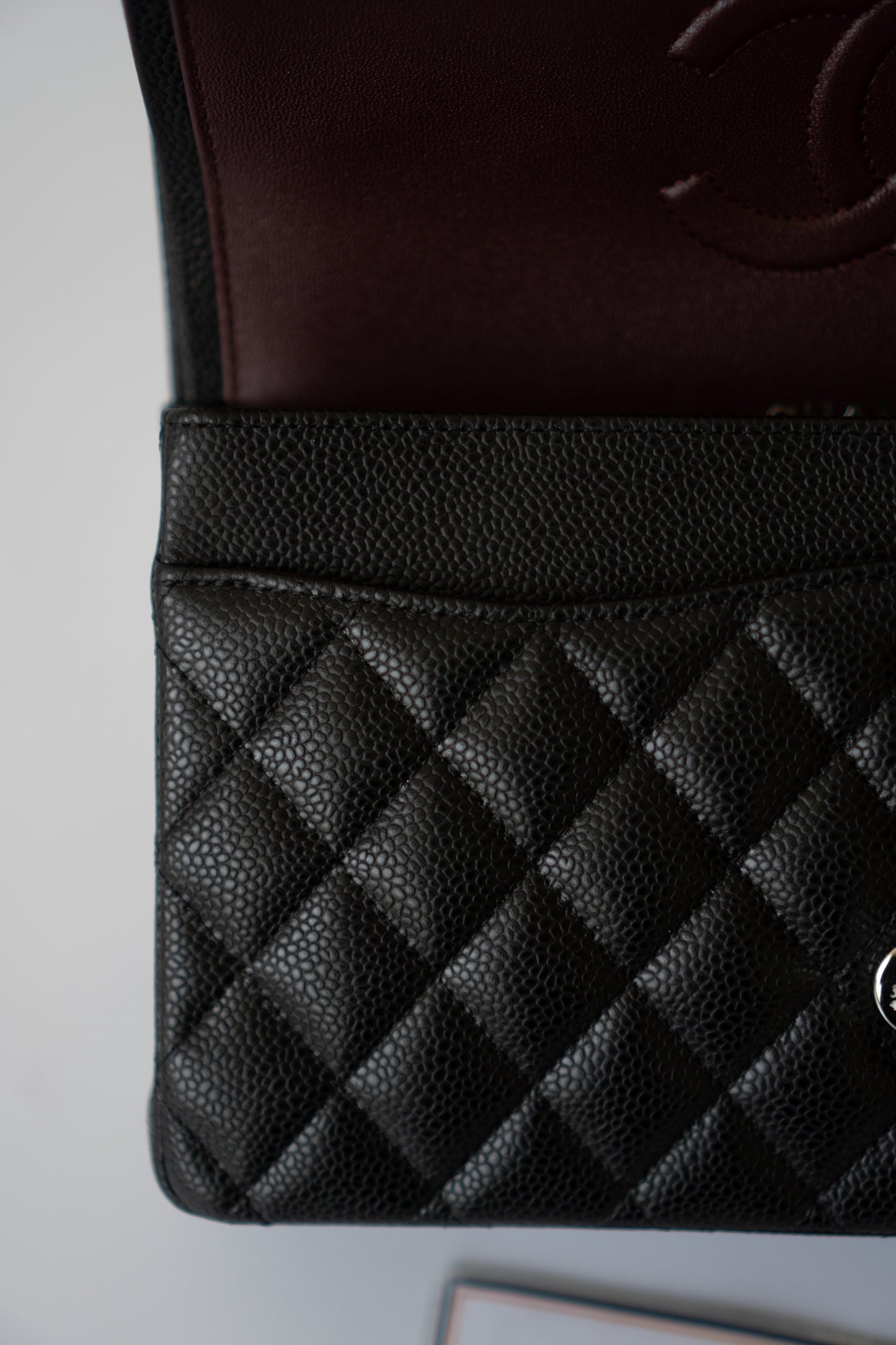 Classic Flap Bag – Medium Black Caviar with Silver Hardware