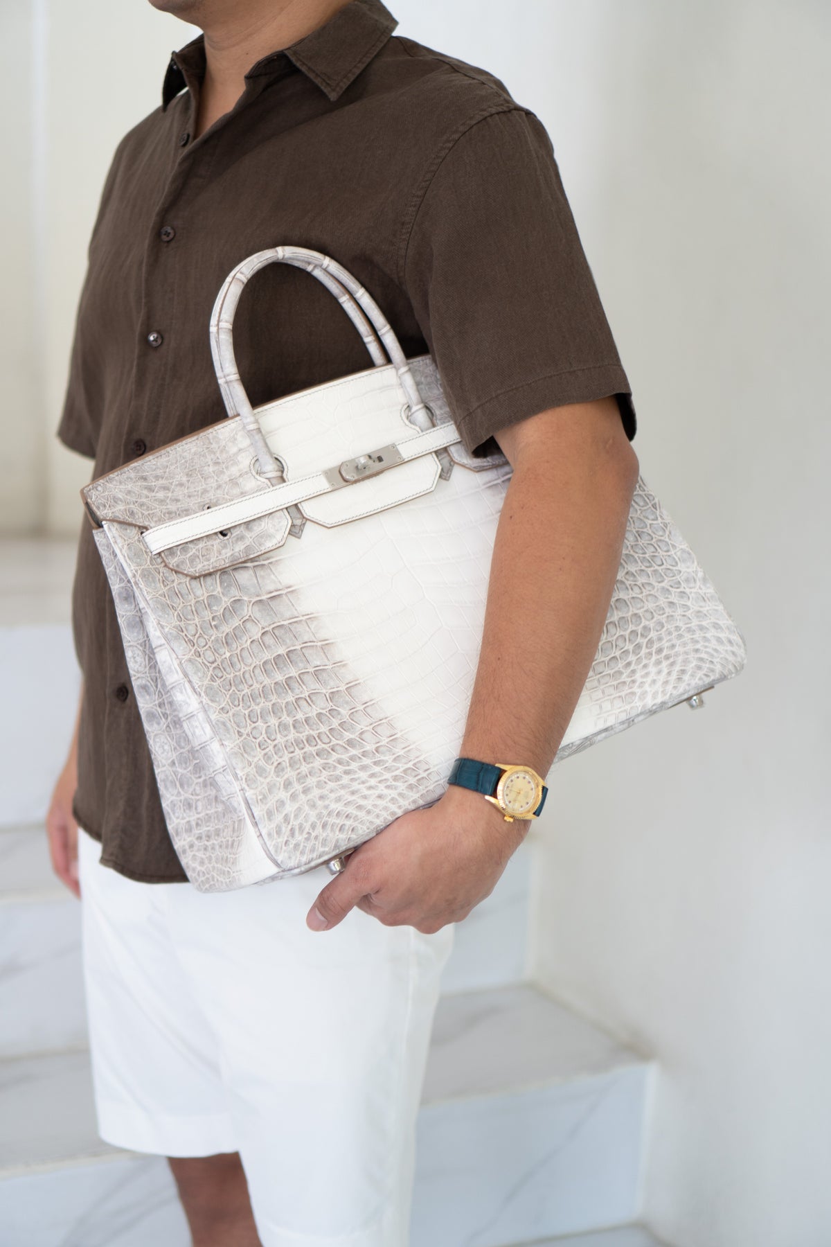 BK 40 – Himalayan Crocodile HSS with Palladium Hardware