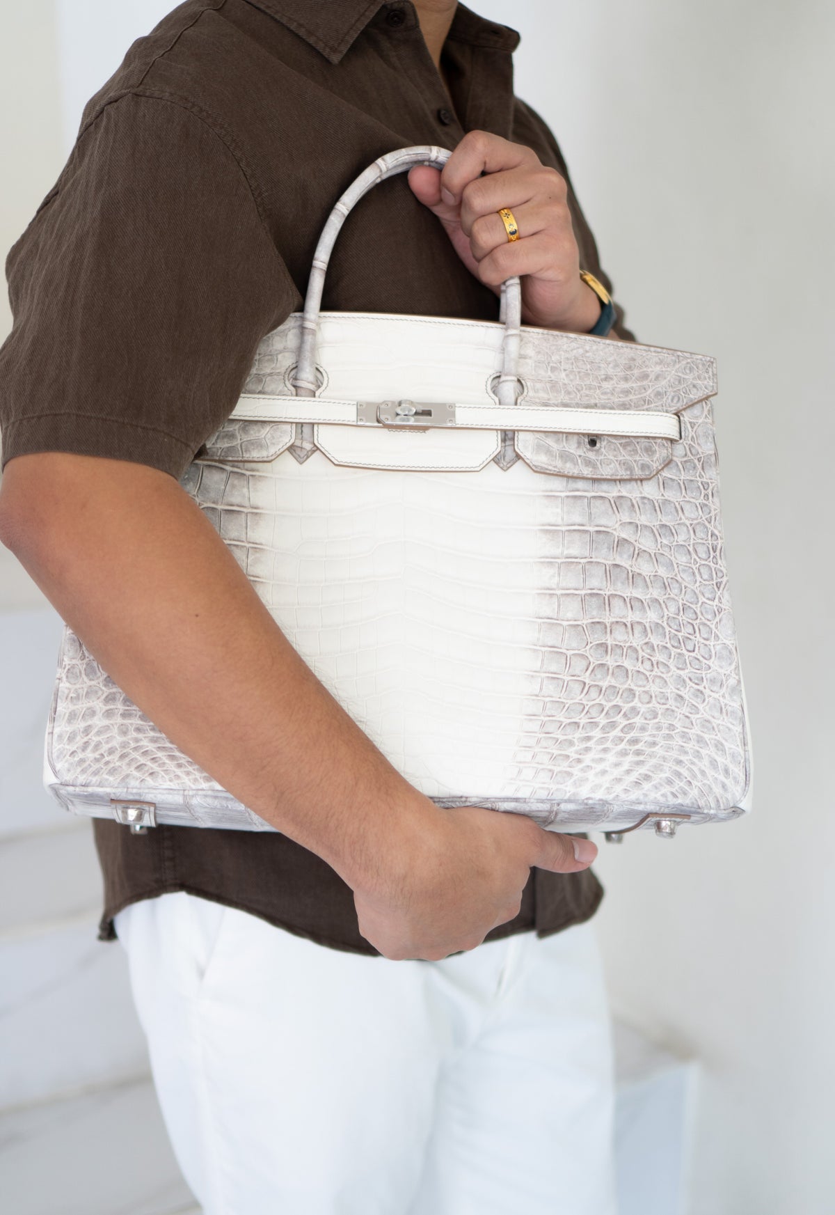 BK 40 – Himalayan Crocodile HSS with Palladium Hardware