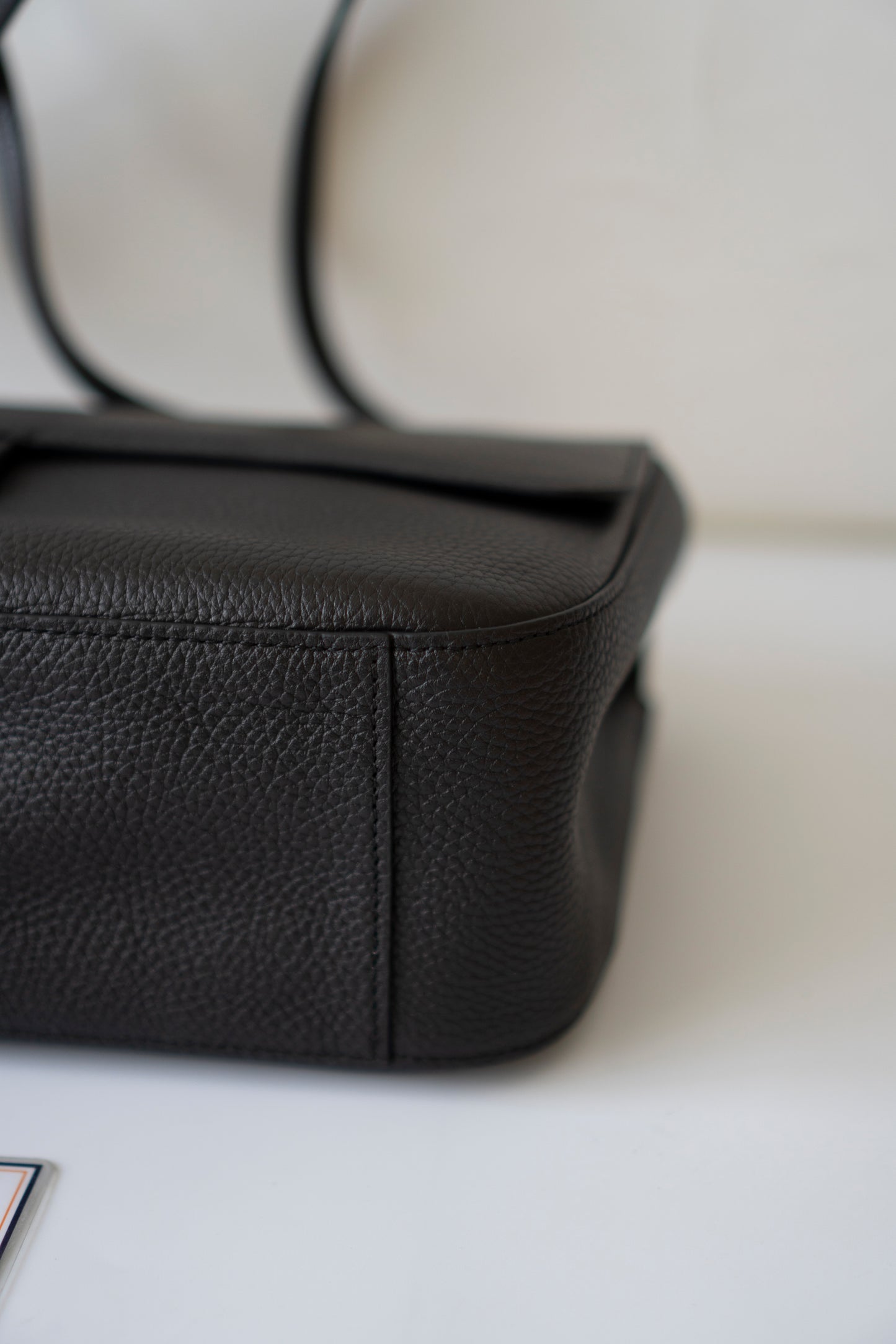 26S Souplissimo Jumbo Flap – Black Grained Calfskin with Gold Hardware