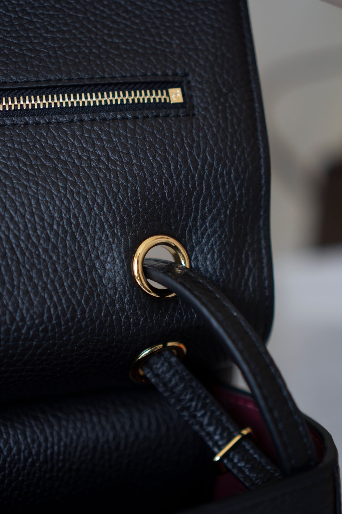 26S Souplissimo Jumbo Flap – Black Grained Calfskin with Gold Hardware