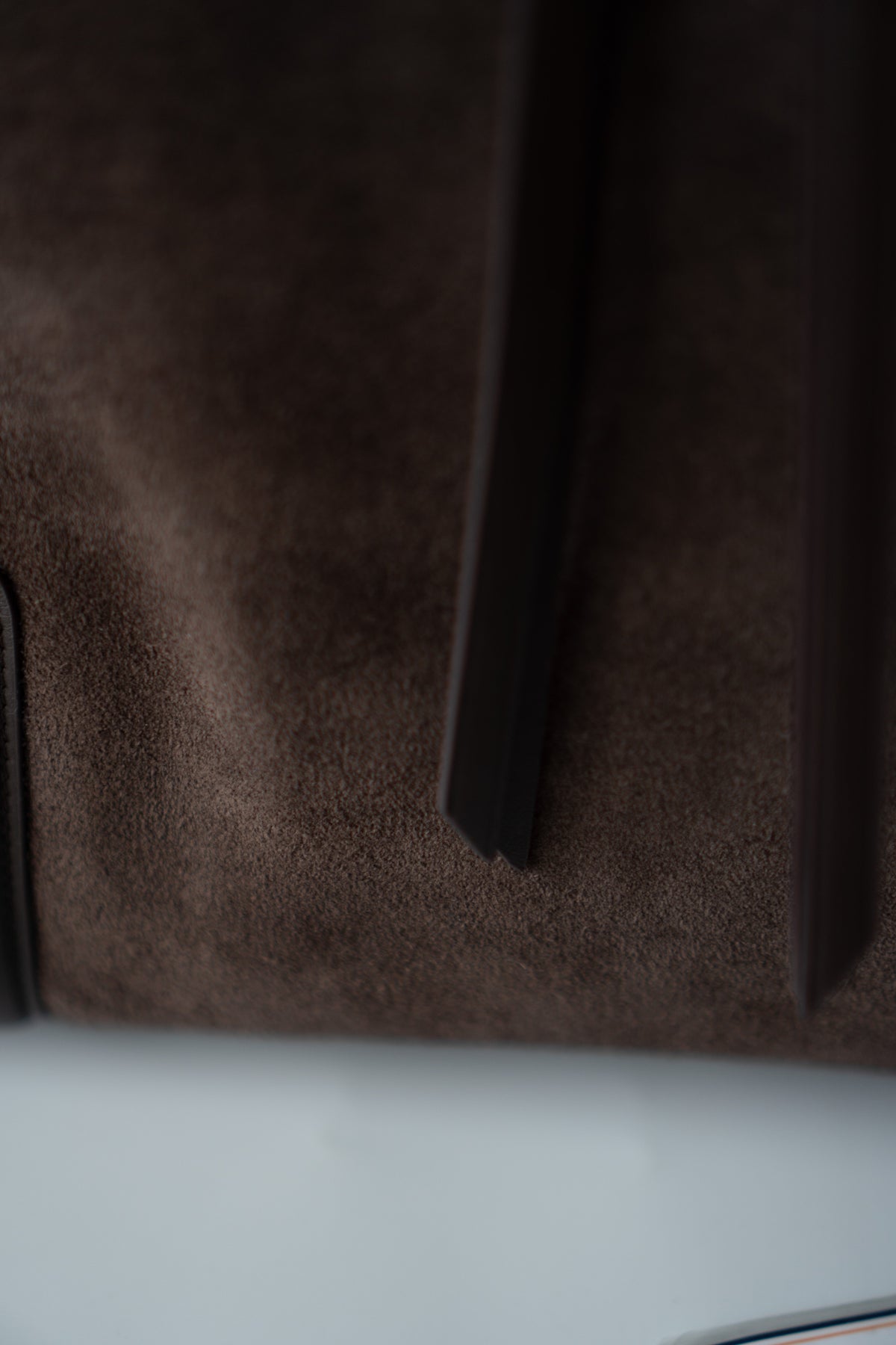 Amazona Large Suede Top Handle Bag – Dark Chocolate Brown