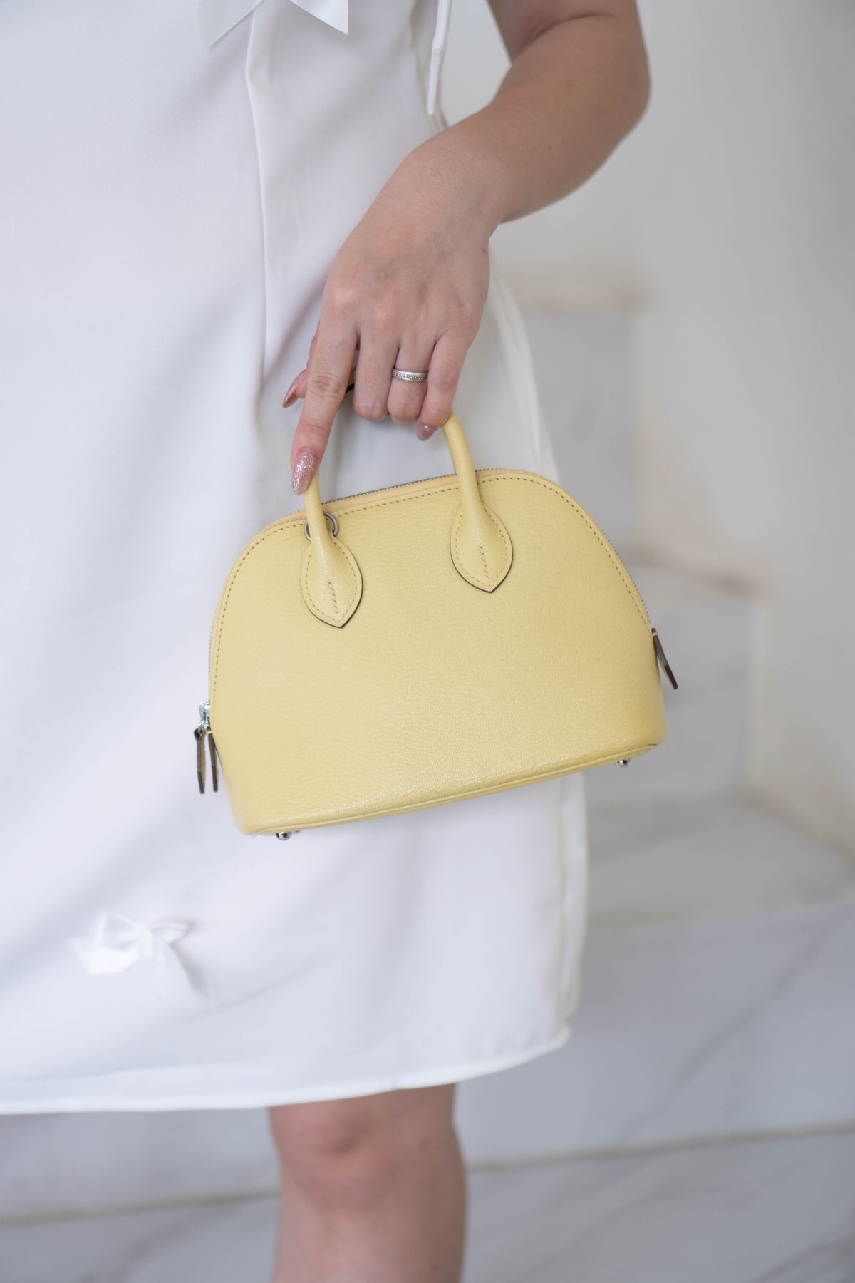 Bolide 1923 Mini Bag – Pastel Yellow Evercolor Leather