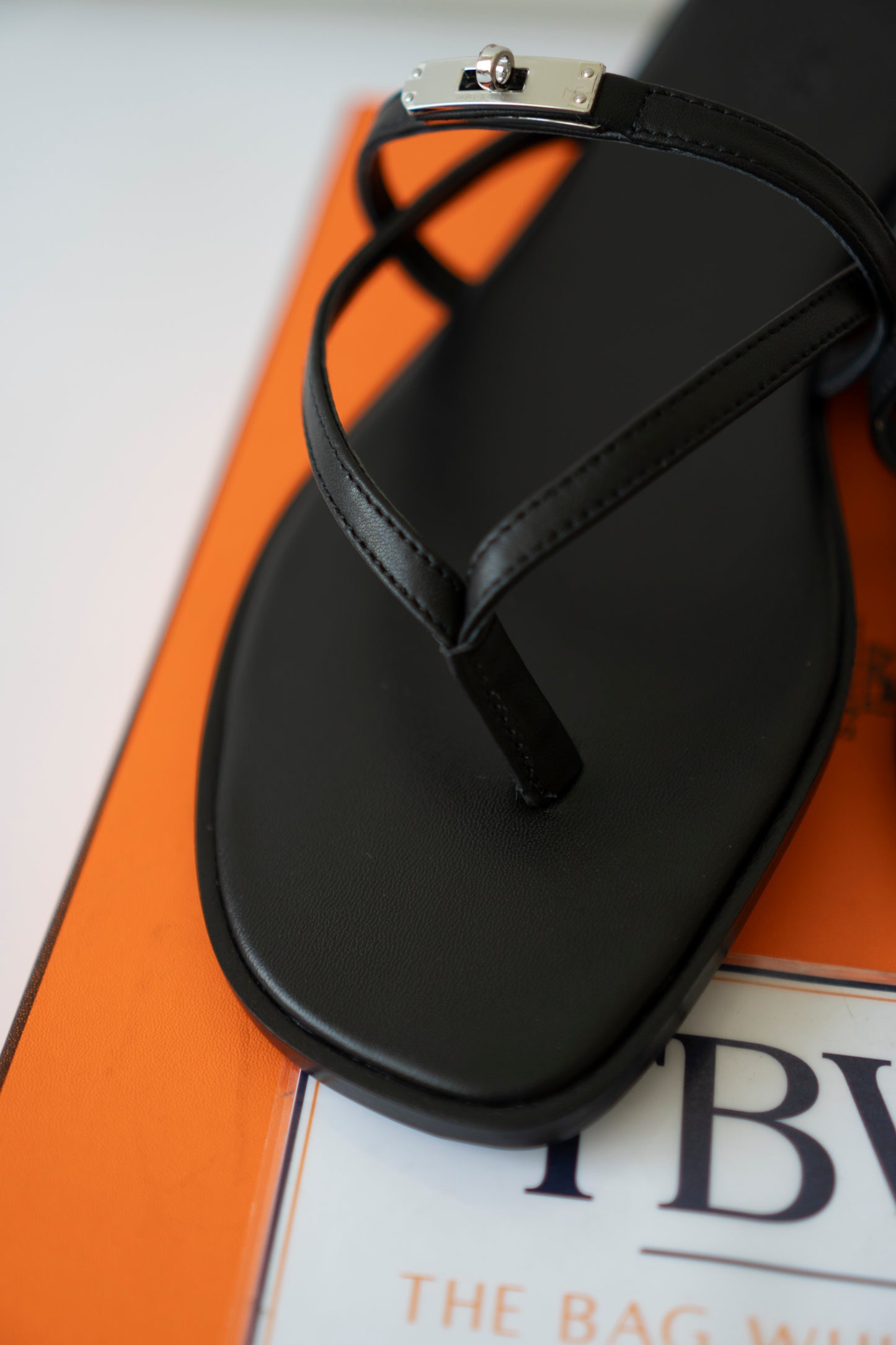 Miss Sandals – Calfskin Leather with Palladium Kelly Buckle