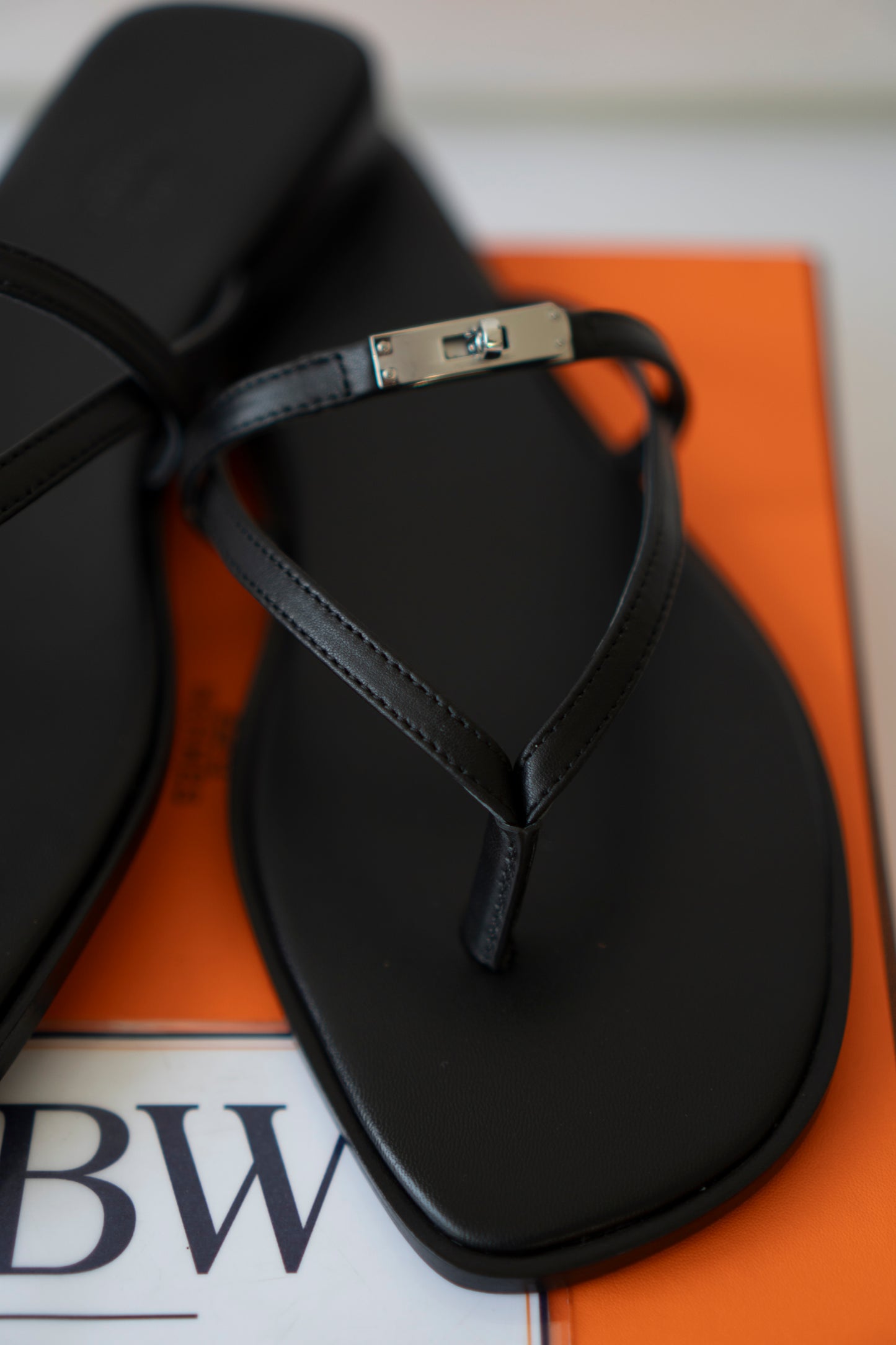 Miss Sandals – Calfskin Leather with Palladium Kelly Buckle