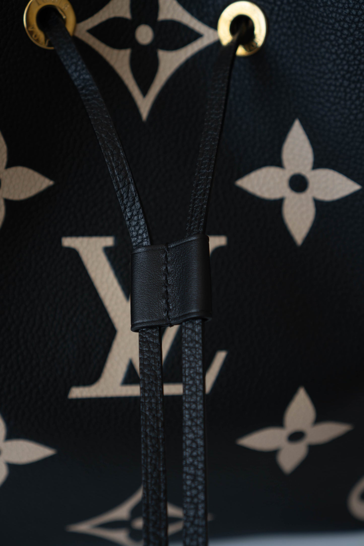 NéoNoé Bi-color in MM size Empreinte leather