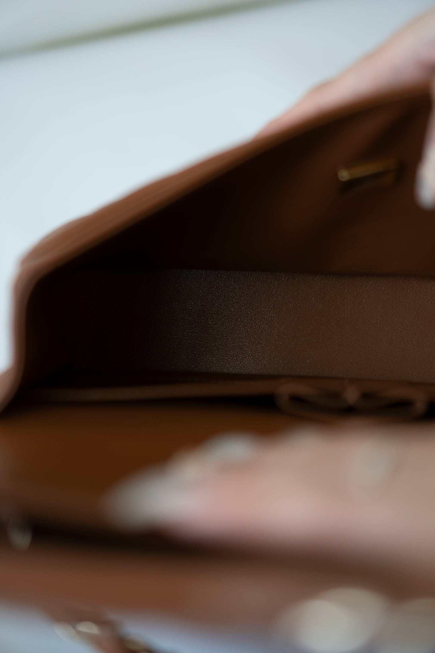 Classic Flap Medium – Caramel Caviar Leather with Light Gold Hardware