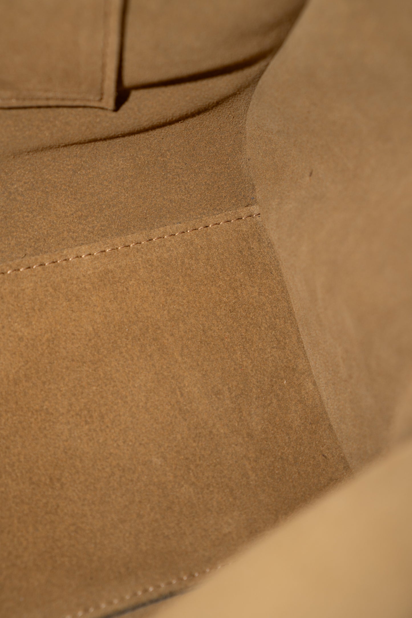 Amazona Large Suede Top Handle Bag – Dark Chocolate Brown