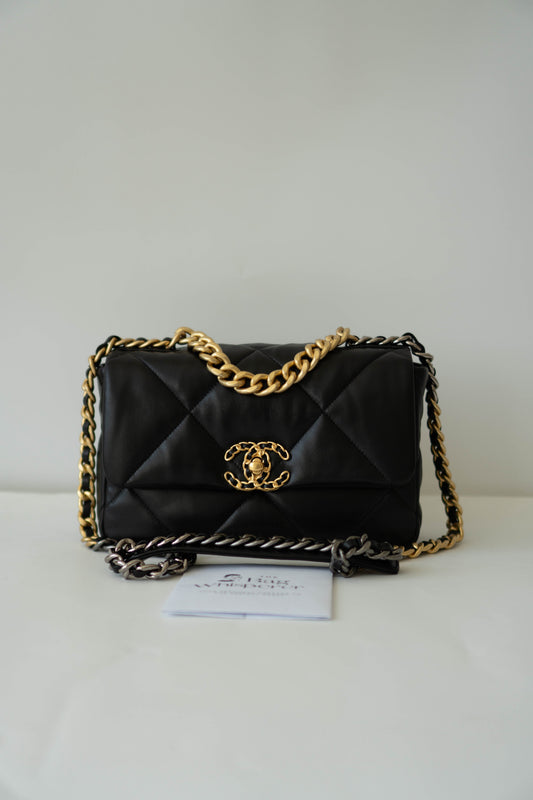 C19 Black in Supple Lambskin Leather with Mixed Hardware