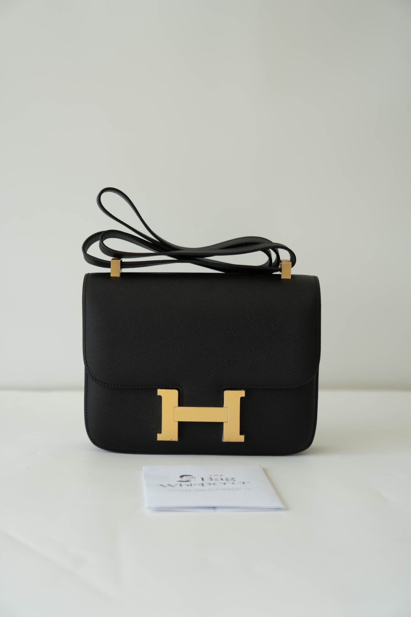 Constanc 24 Noir Epsom Calfskin with Gold Hardware