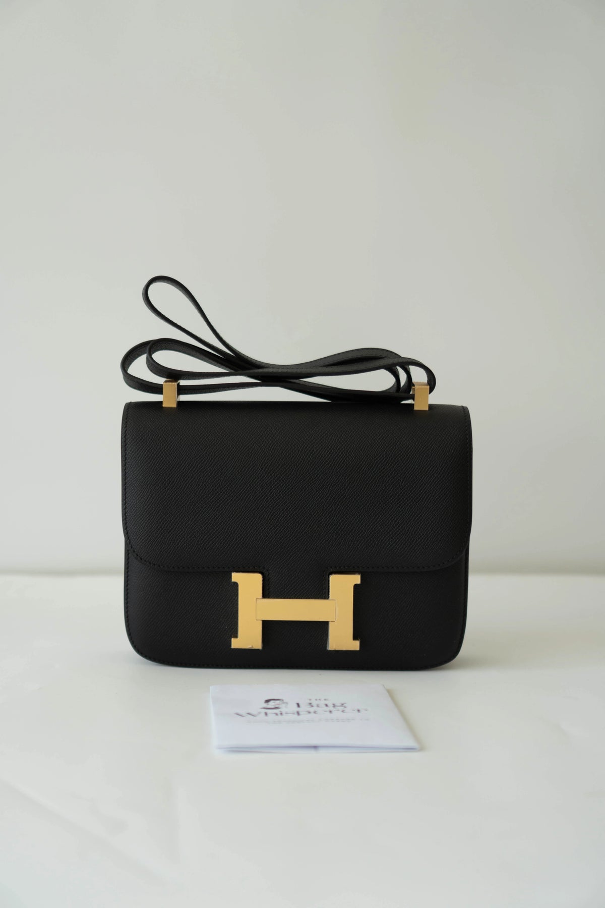 Constanc 24 Noir Epsom Calfskin with Gold Hardware