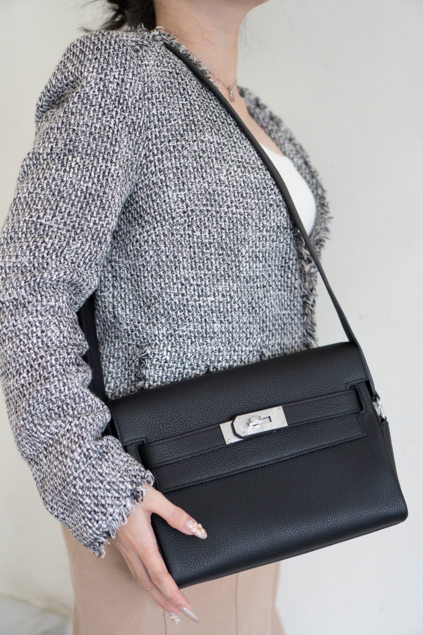 KL Messenger PM – Black Togo Leather with Palladium Hardware