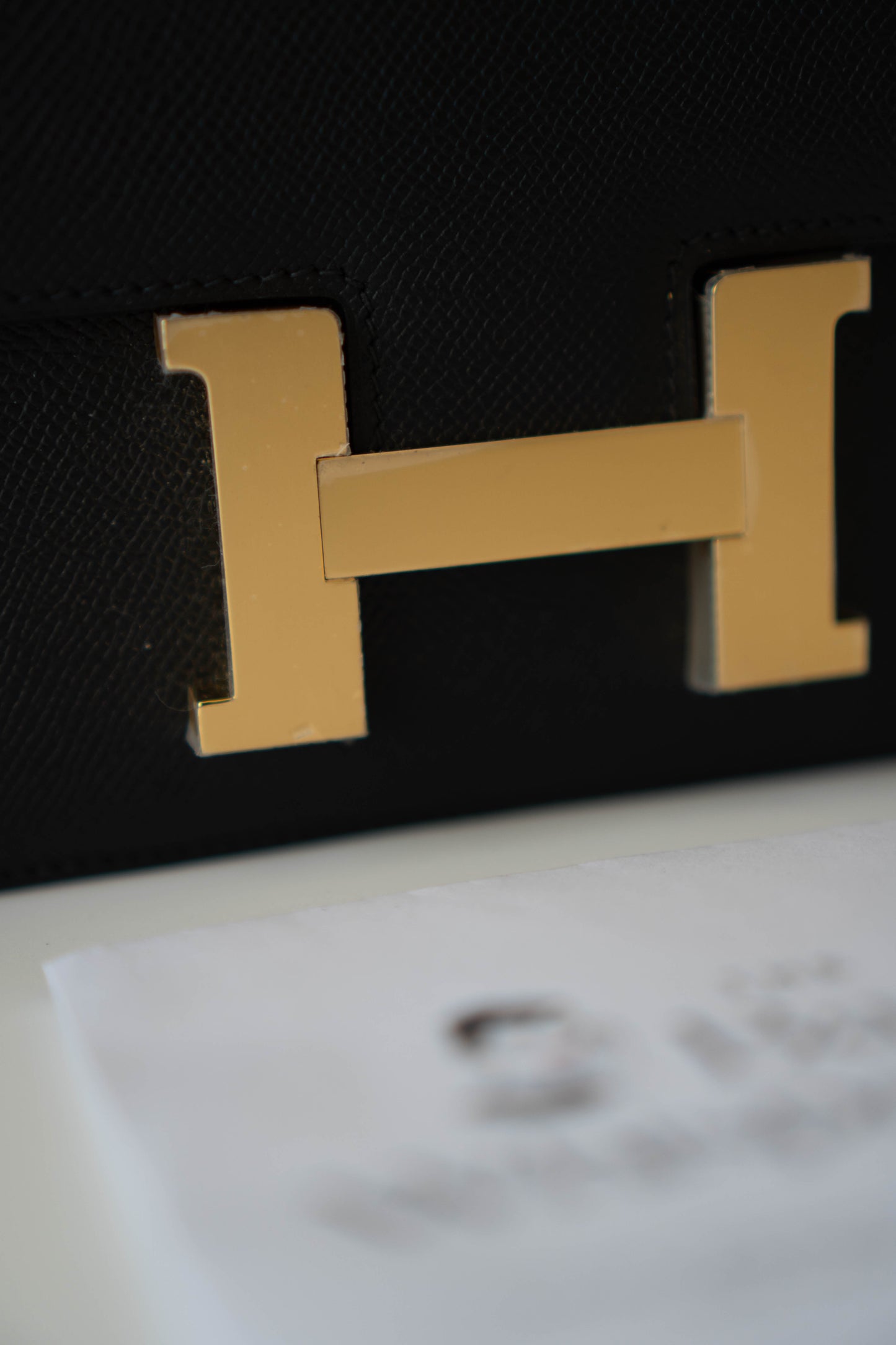 Constanc 24 Noir Epsom Calfskin with Gold Hardware