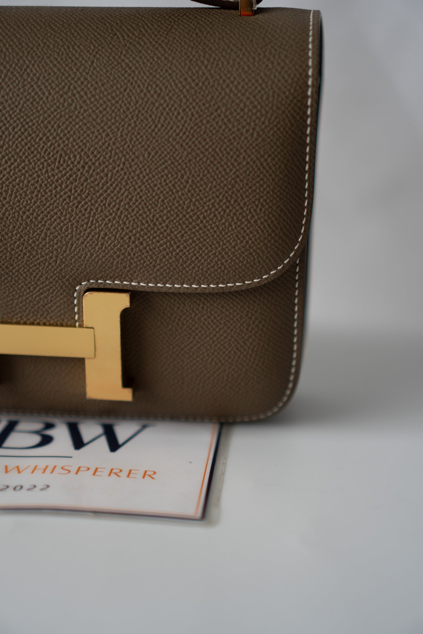 Constanc 18 – Etoupe Epsom with Gold Hardware