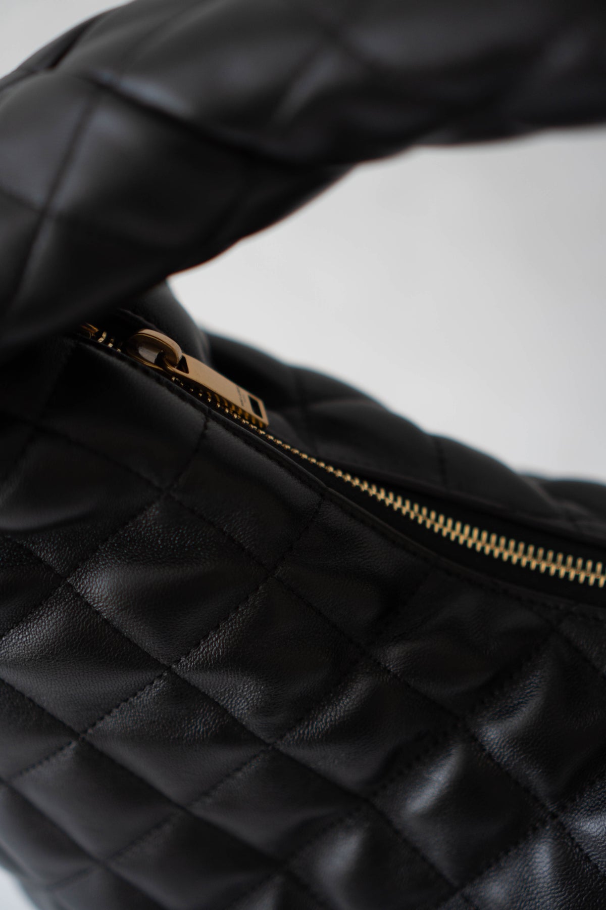 Le 5 à 7 Supple Small Hobo Bag – Black Quilted Lambskin in Bronze Hardware