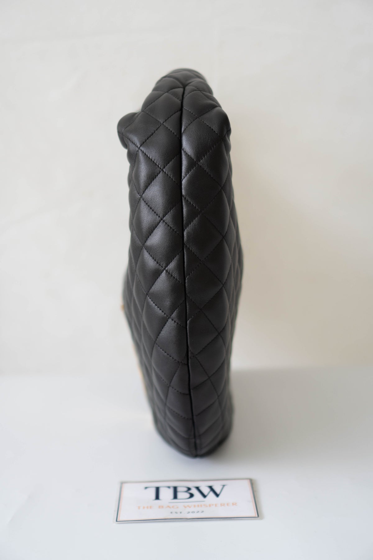 Le 5 à 7 Supple Small Hobo Bag – Black Quilted Lambskin in Bronze Hardware