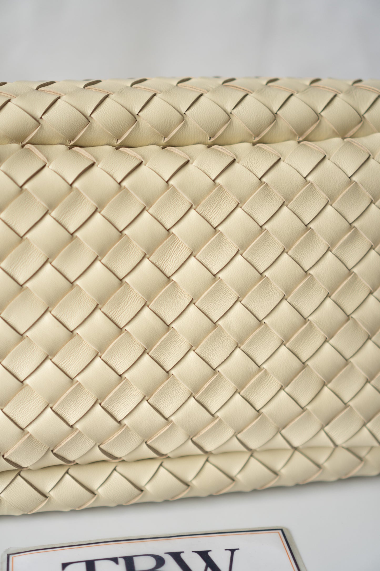 Woven Hobo Bag – Cream Lambskin