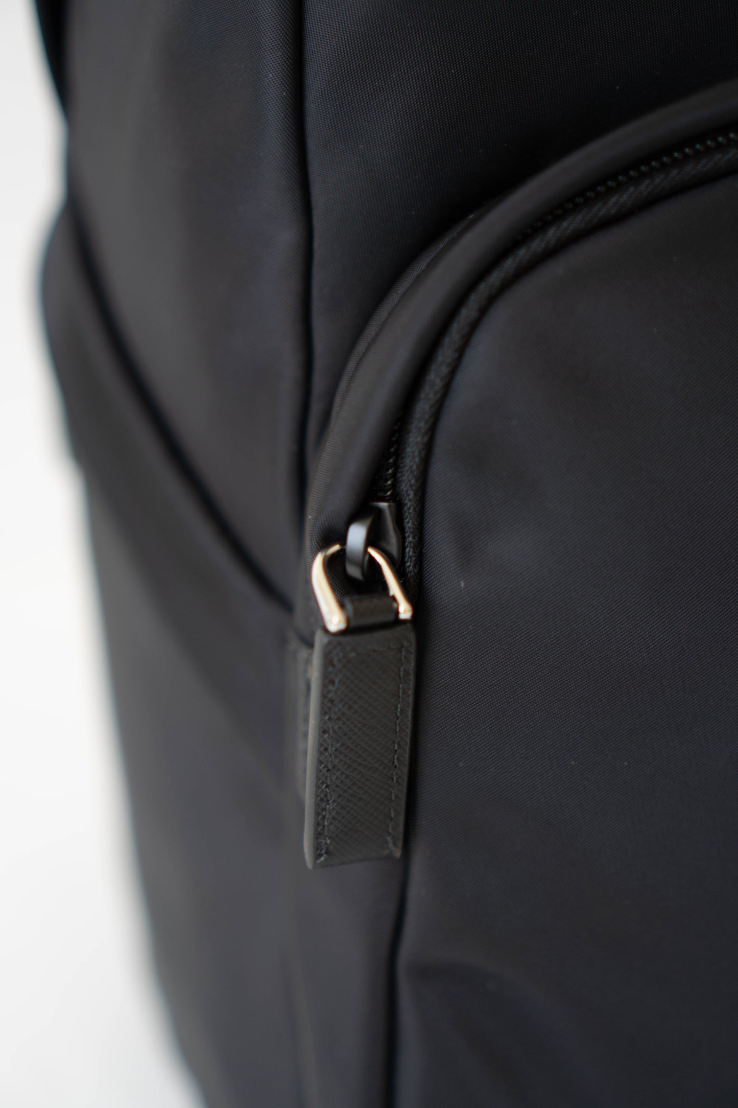 Re-nylon and Saffiano Leather Backpack