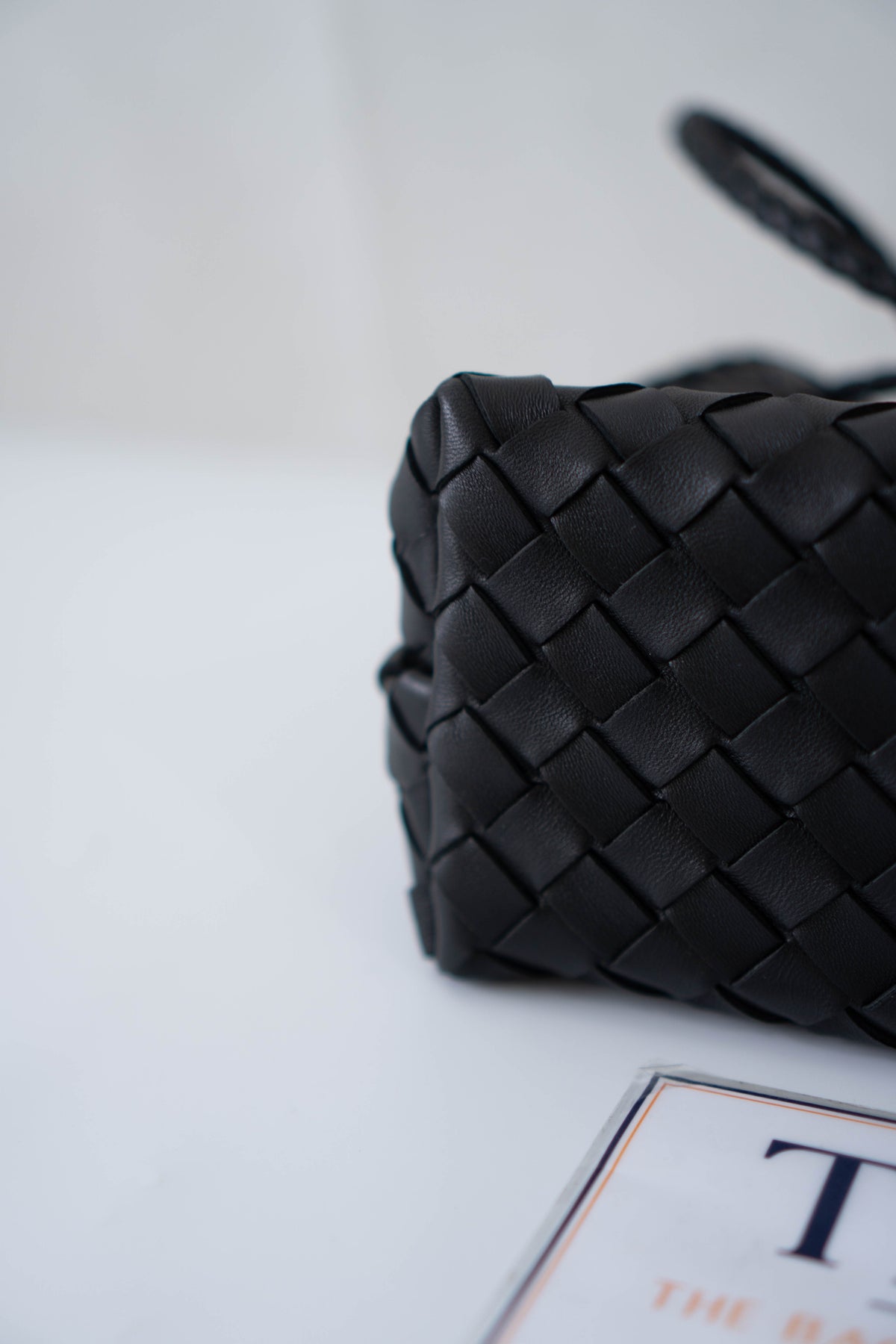 Andiamo Small Bag – Black Intrecciato Nappa Leather