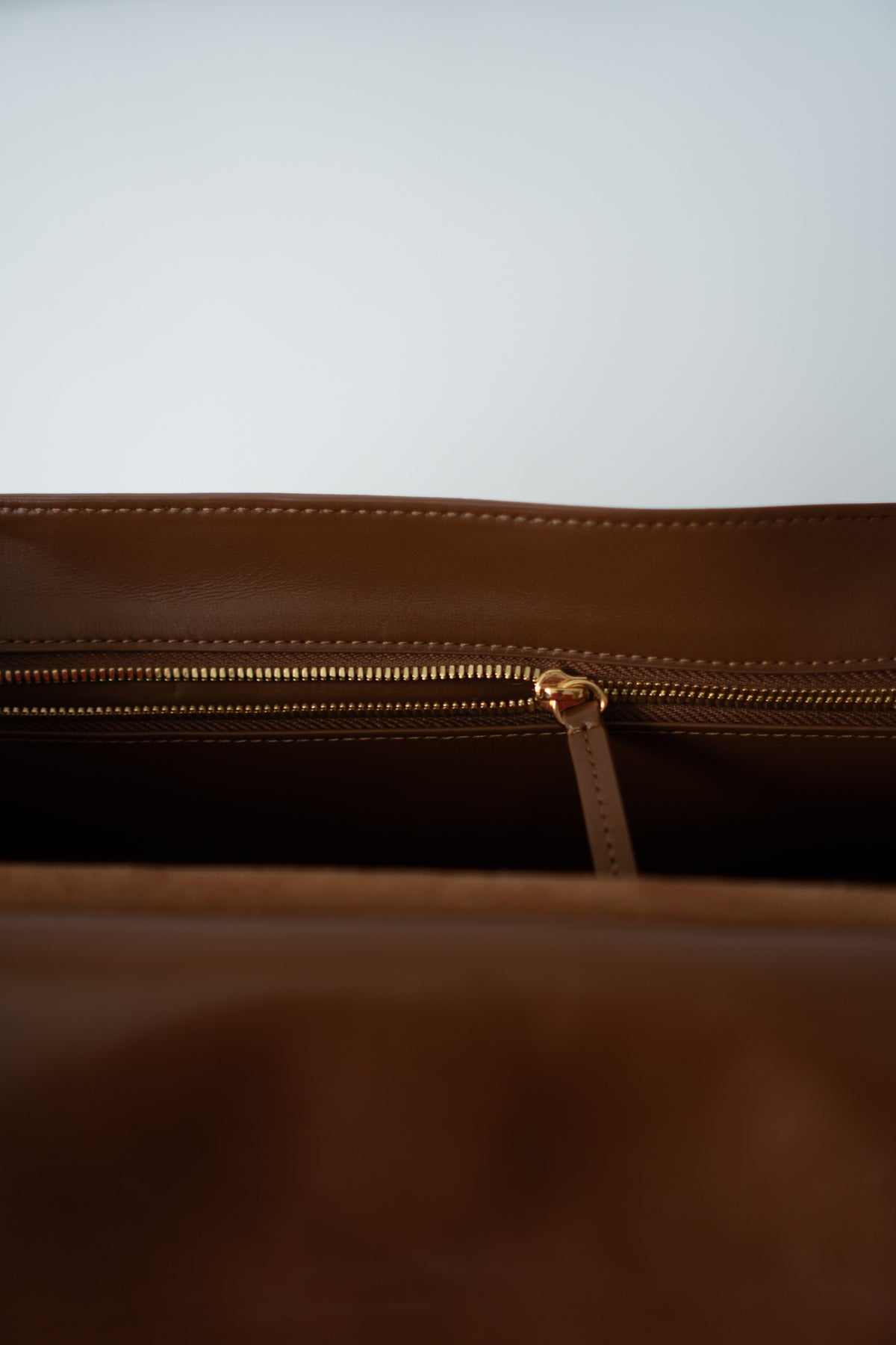Quilted Maxi Flap Bag – Camel Suede with Gold Hardware