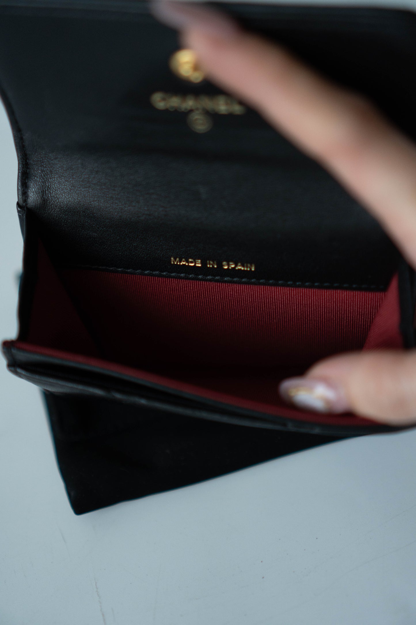 C19 Card Holder with Gold Hardware Lambskin