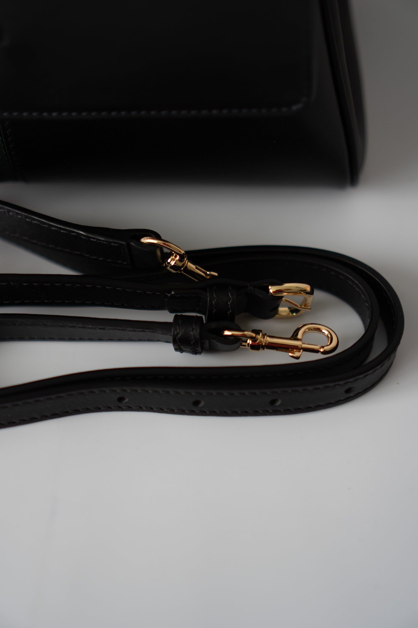 Paparazzo Top Handle Bag – Medium Black Smooth Leather
