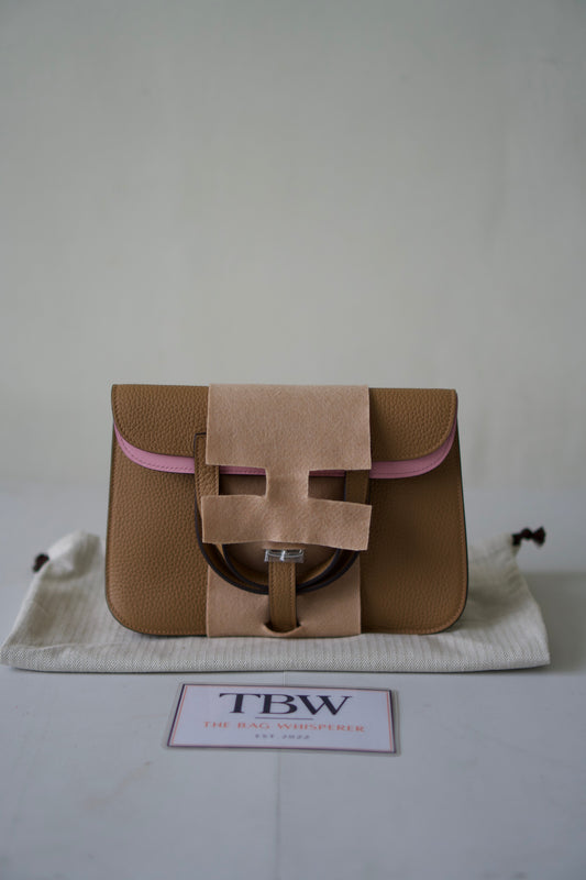 Halzan 25 – Chai & Pink Bi-Color Clemence and Swift Leather