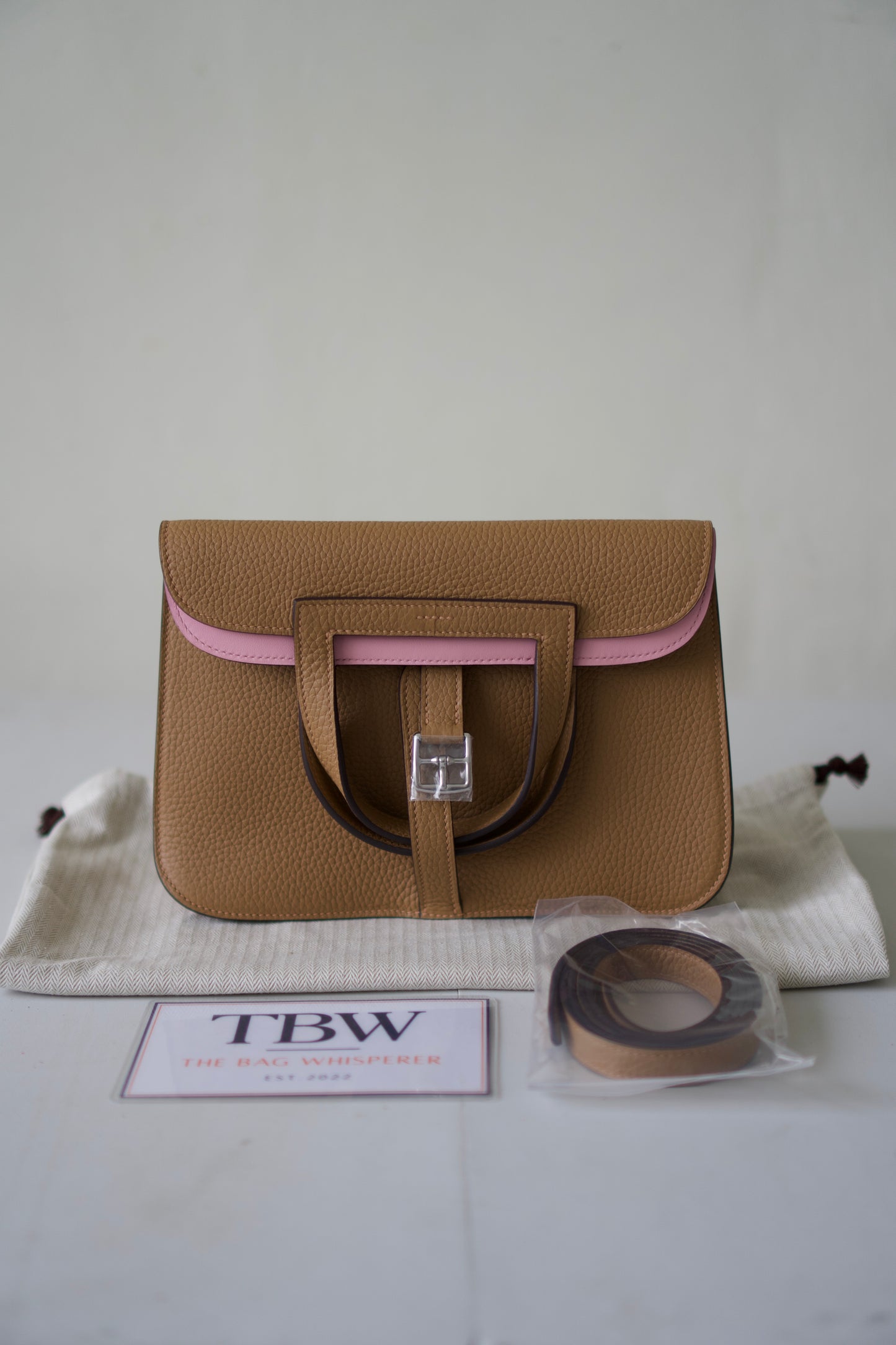 Halzan 25 – Chai & Pink Bi-Color Clemence and Swift Leather