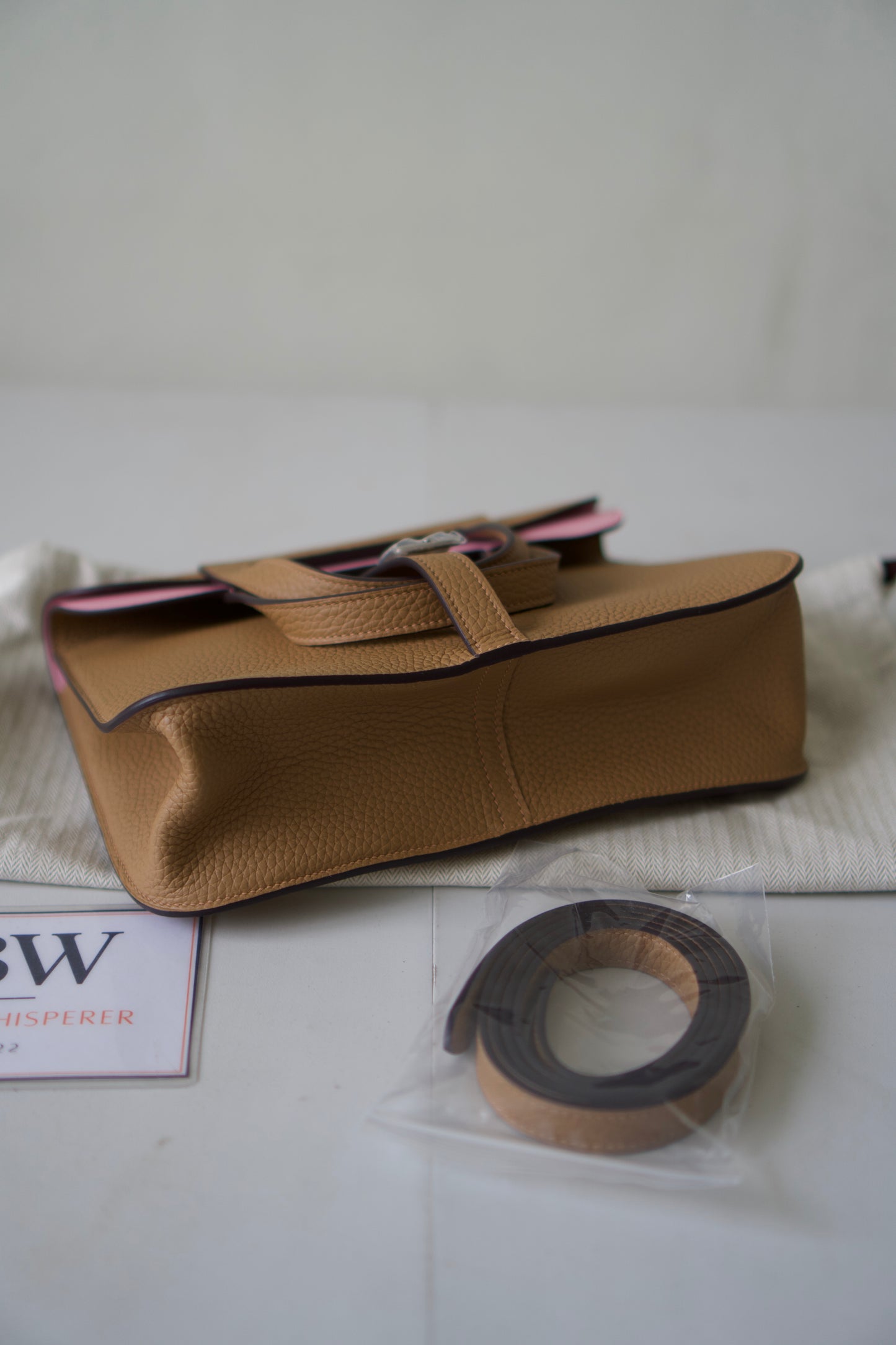 Halzan 25 – Chai & Pink Bi-Color Clemence and Swift Leather