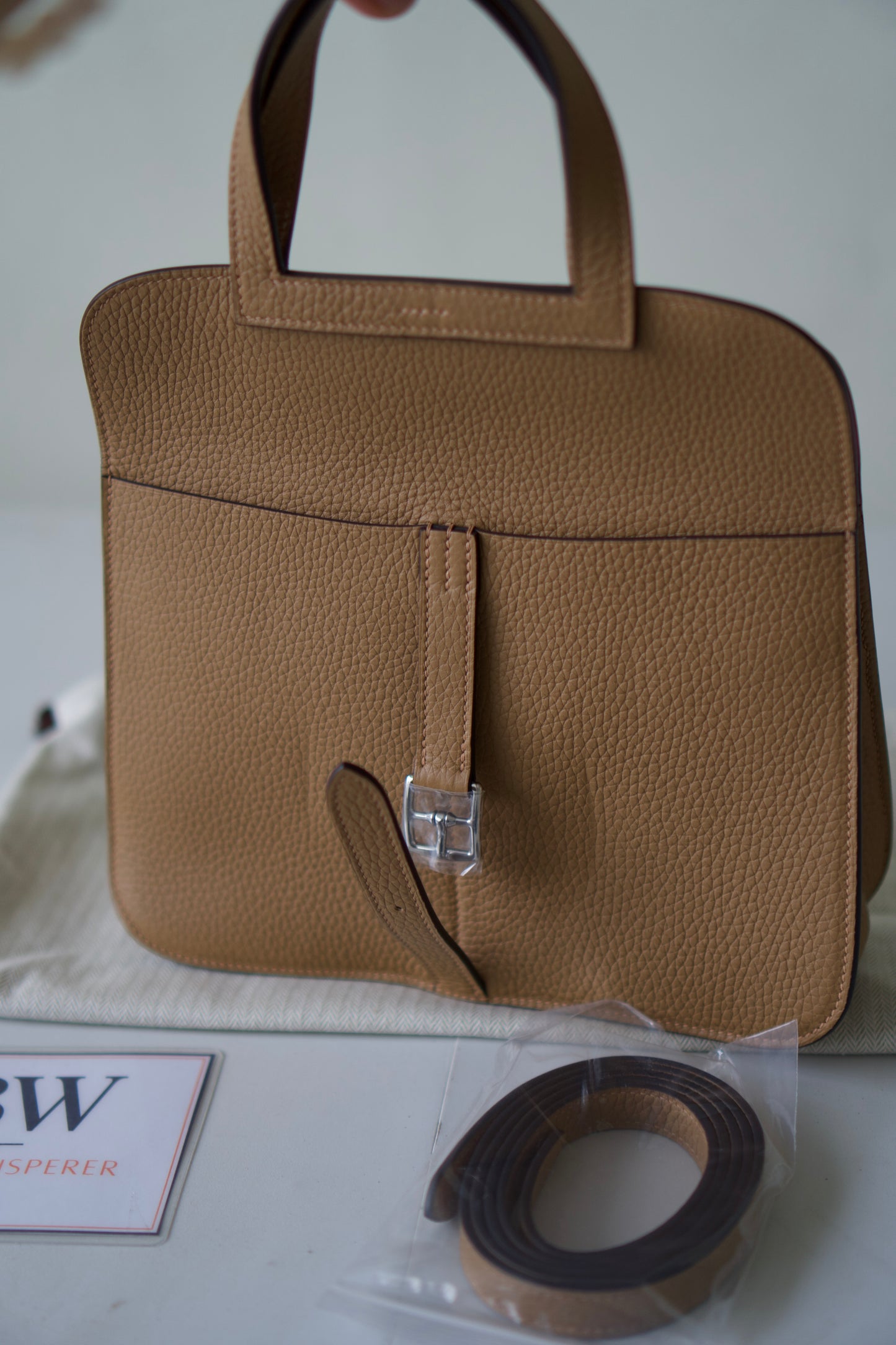 Halzan 25 – Chai & Pink Bi-Color Clemence and Swift Leather