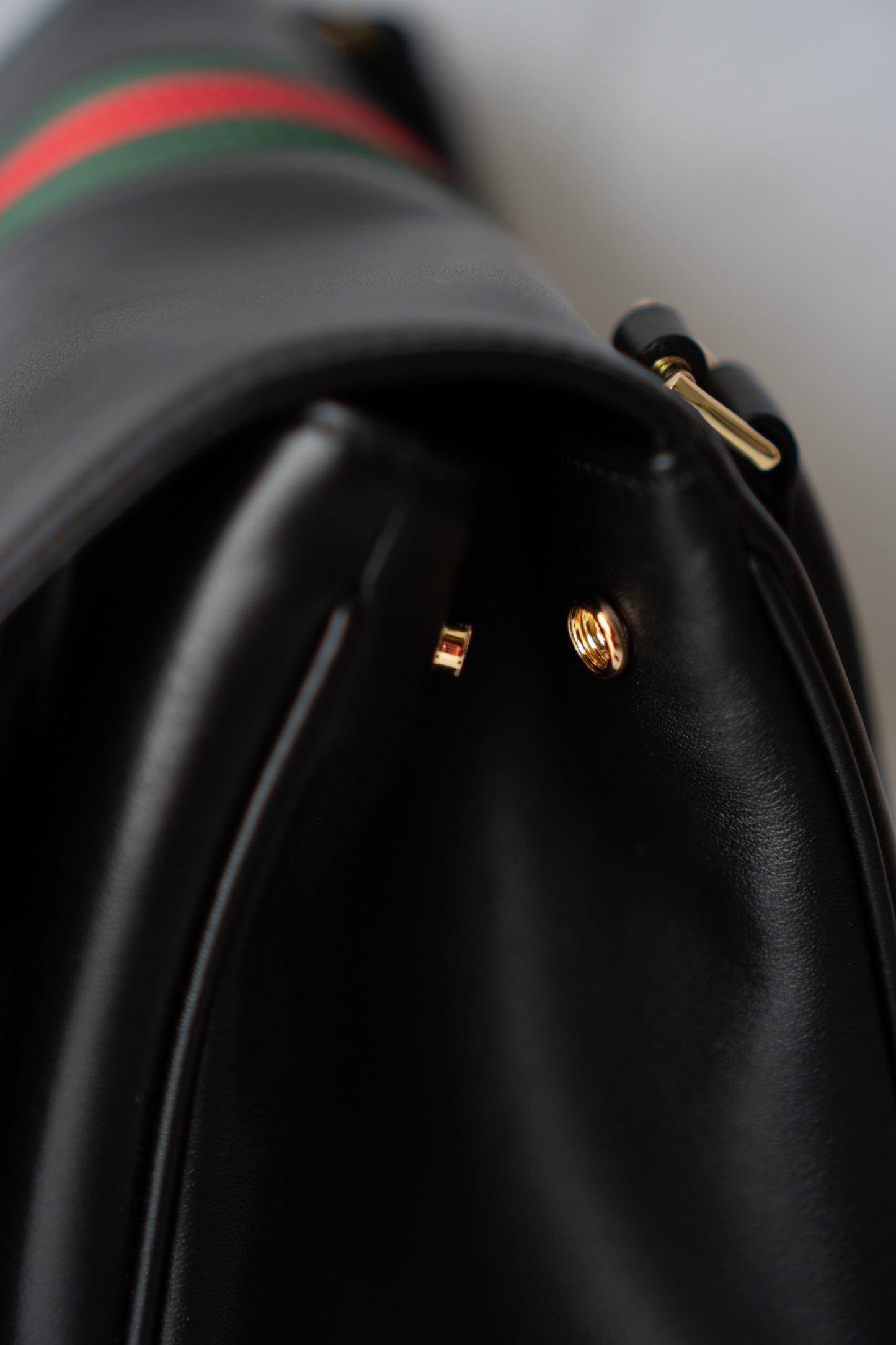 Paparazzo Top Handle Bag – Medium Black Smooth Leather