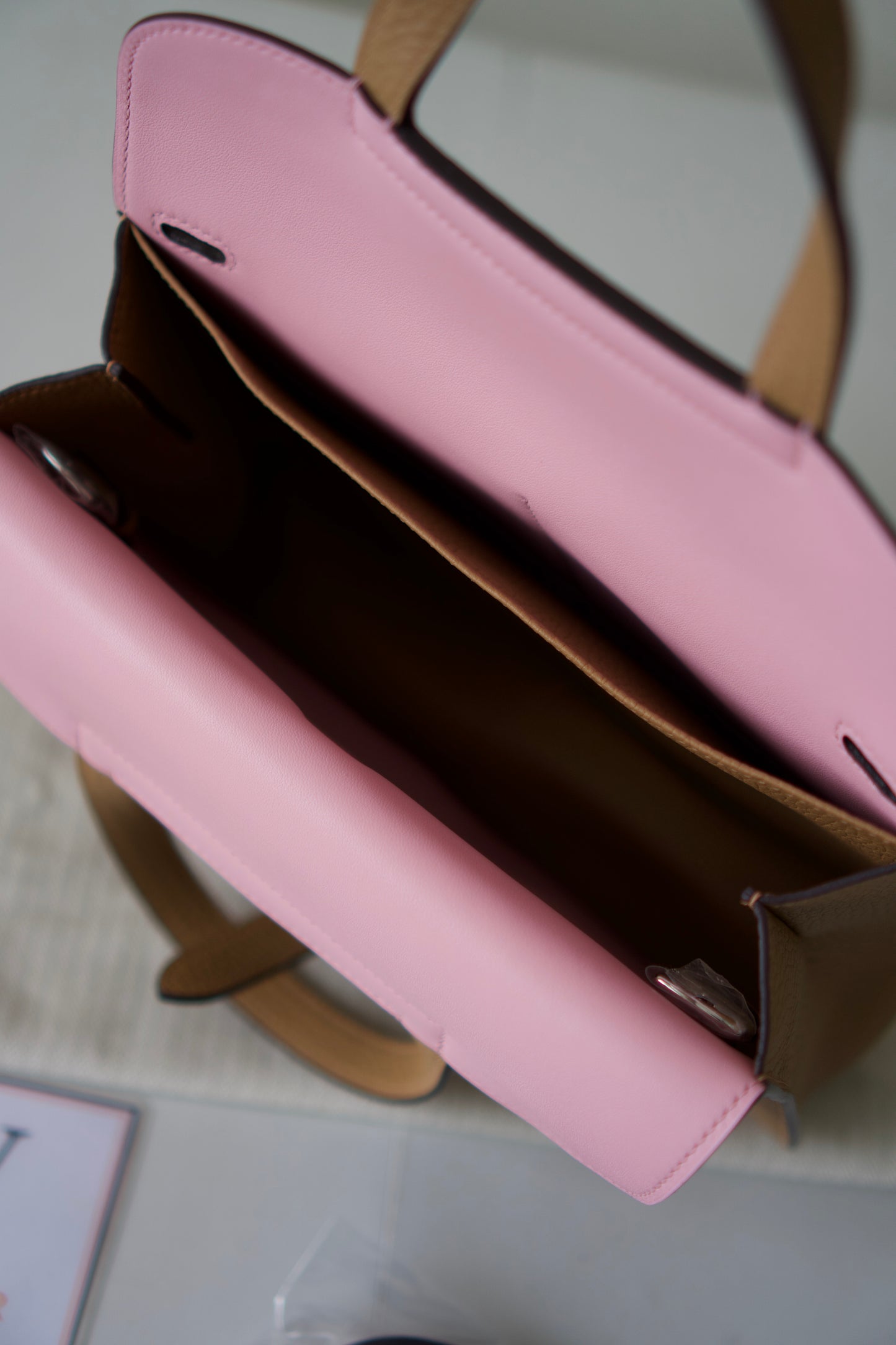 Halzan 25 – Chai & Pink Bi-Color Clemence and Swift Leather