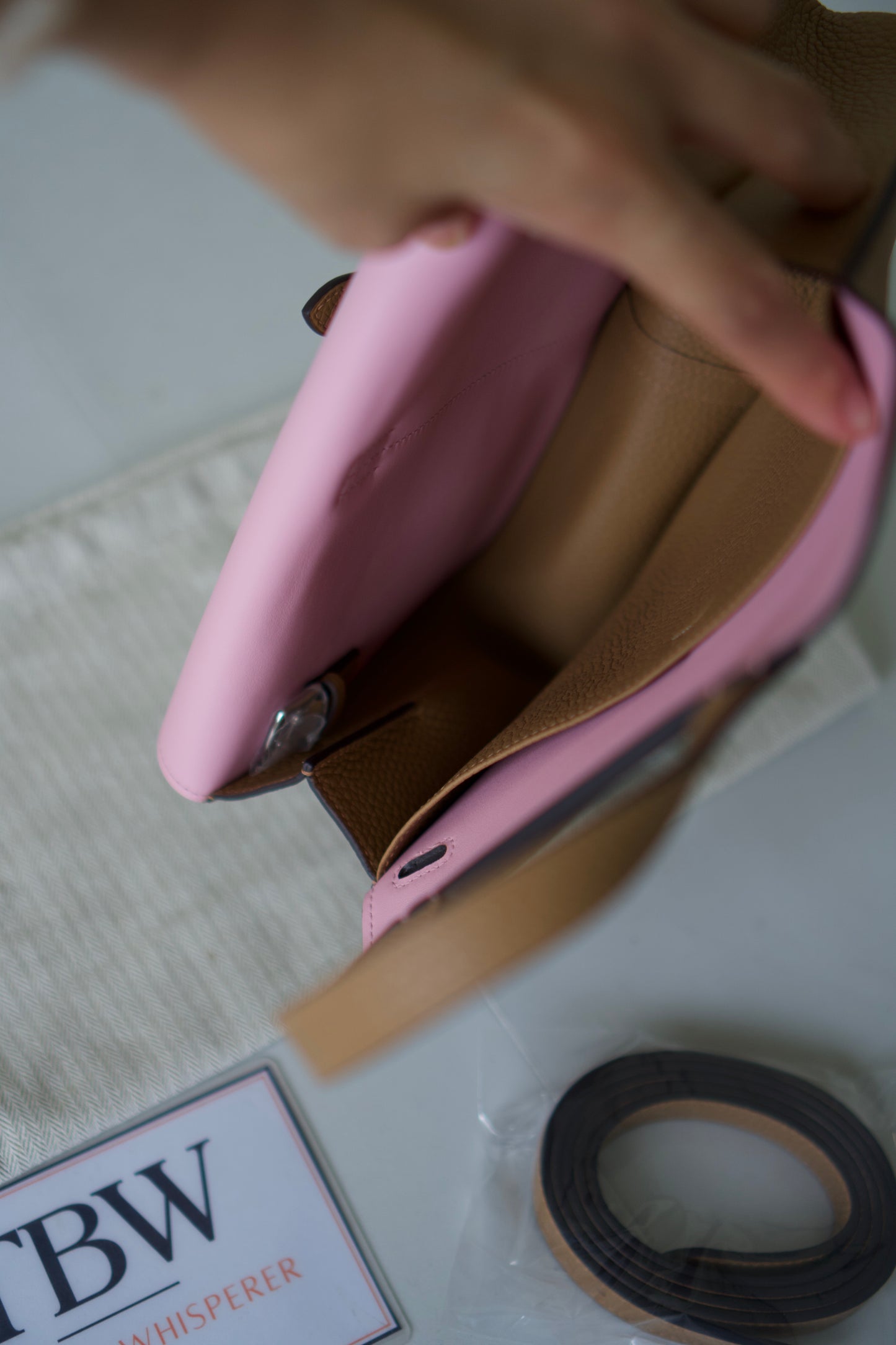 Halzan 25 – Chai & Pink Bi-Color Clemence and Swift Leather