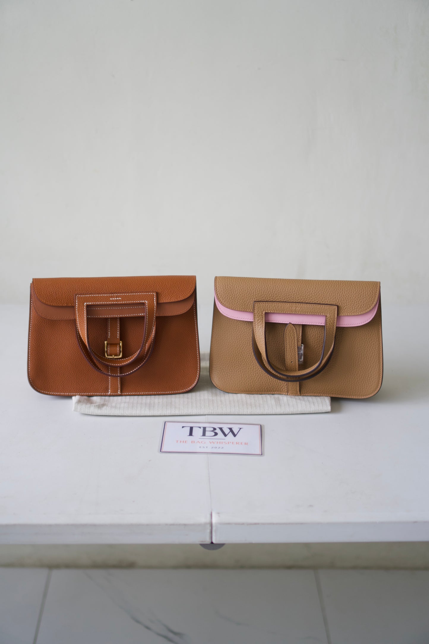 Halzan 25 – Chai & Pink Bi-Color Clemence and Swift Leather