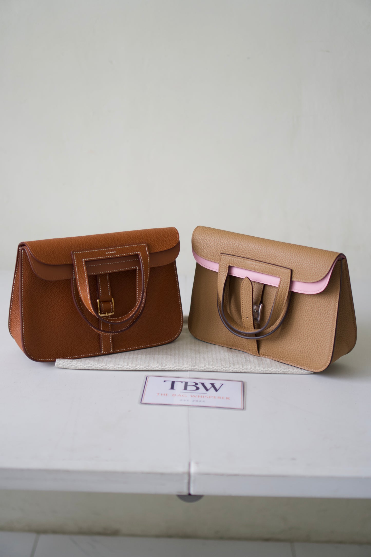 Halzan 25 – Chai & Pink Bi-Color Clemence and Swift Leather